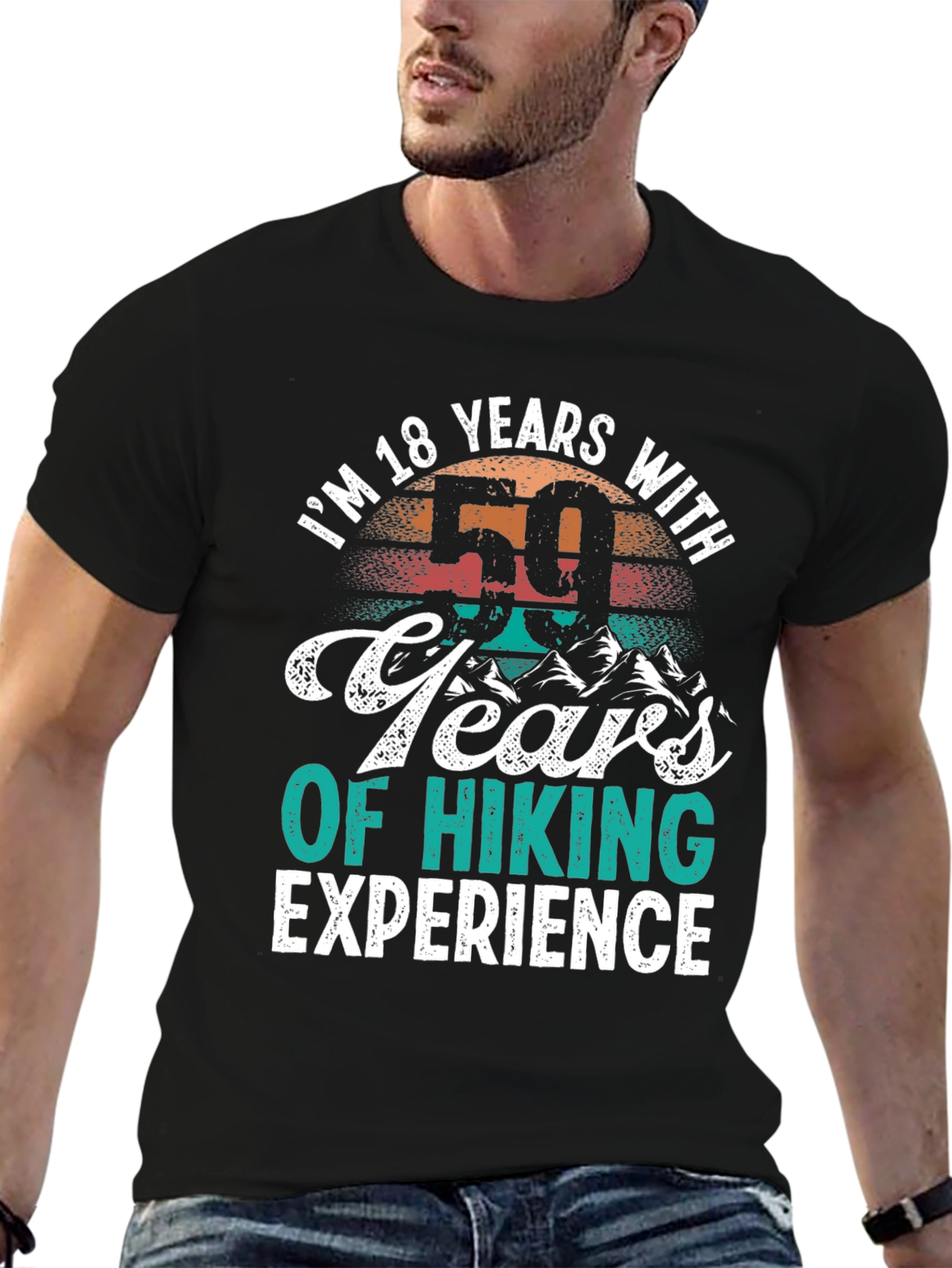 18 Years with 50 Years of Hiking Experience T-Shirt