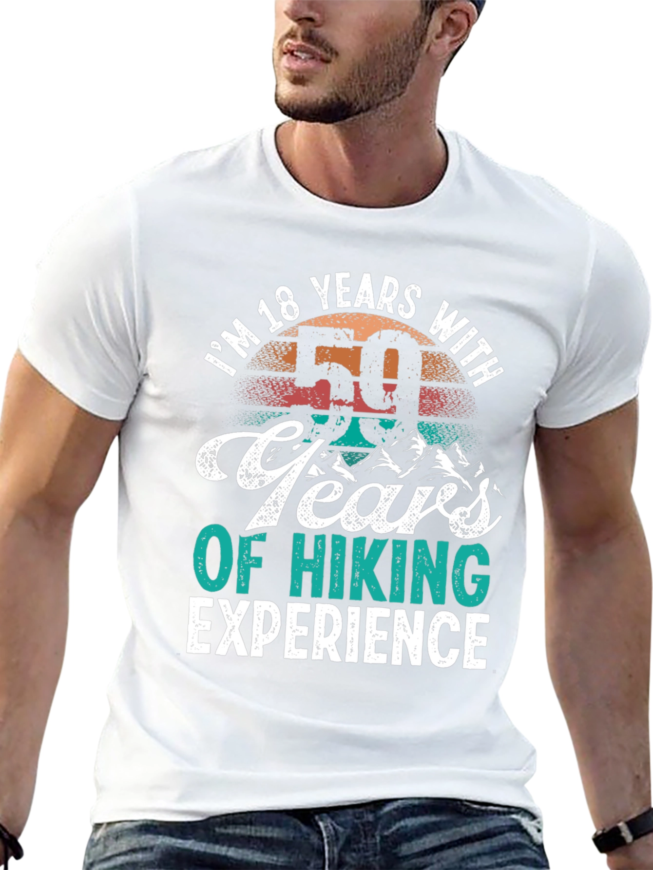 18 Years with 50 Years of Hiking Experience T-Shirt