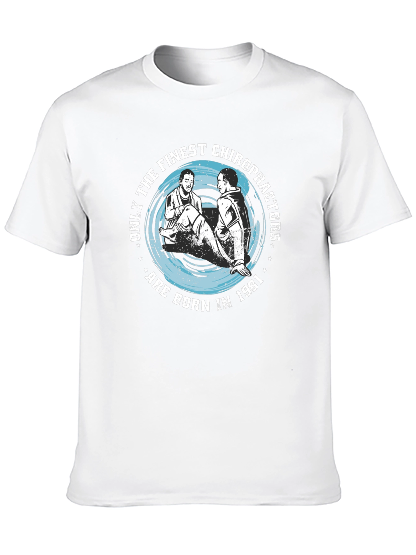 Finest Chiropractors Born in 1981 Black T-Shirt