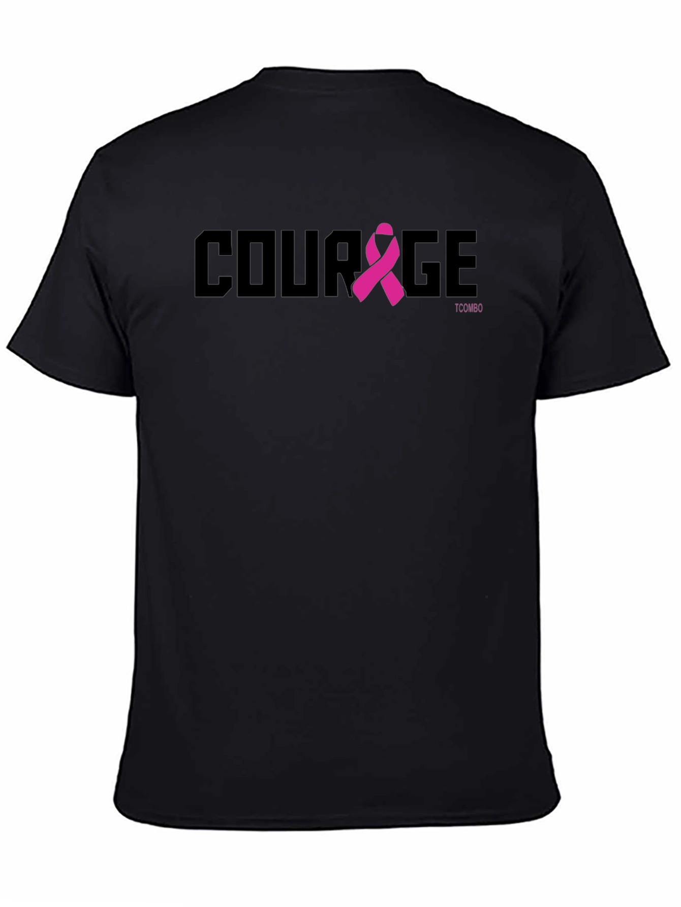 Courage Ribbon T-Shirt - Black