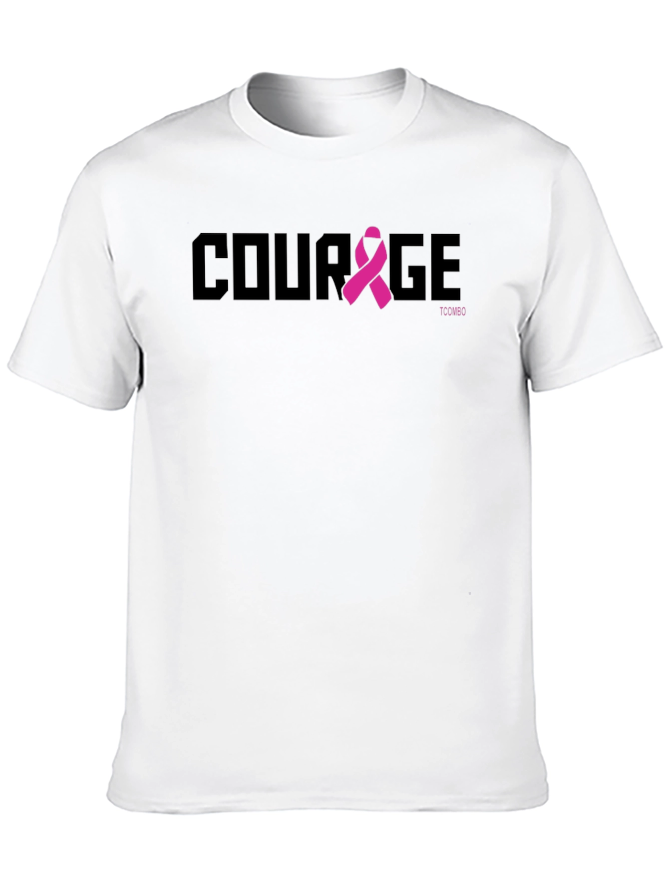 Courage Ribbon T-Shirt - Black