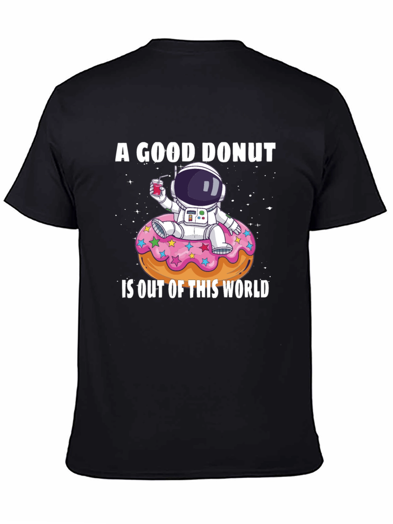 Astronaut Donut Graphic T-Shirt