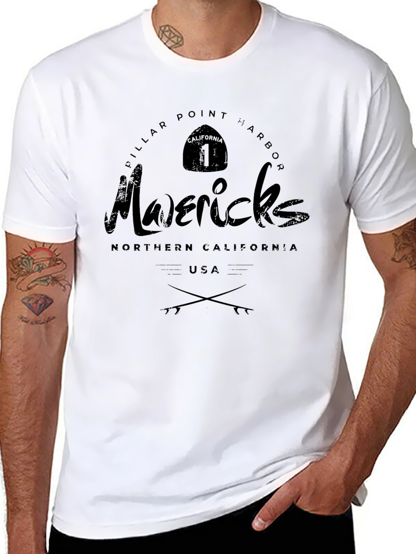Mavericks Surf T-Shirt - Northern California Tee