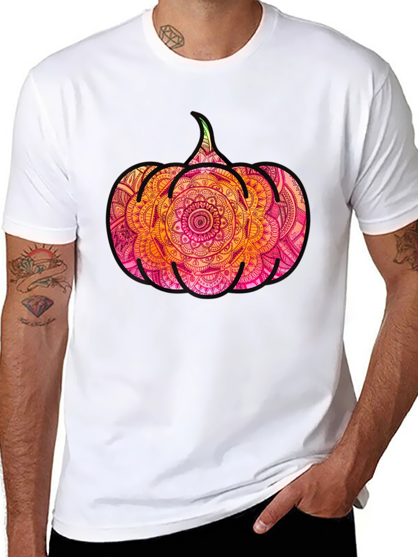 Pumpkin Mandala Graphic Tee
