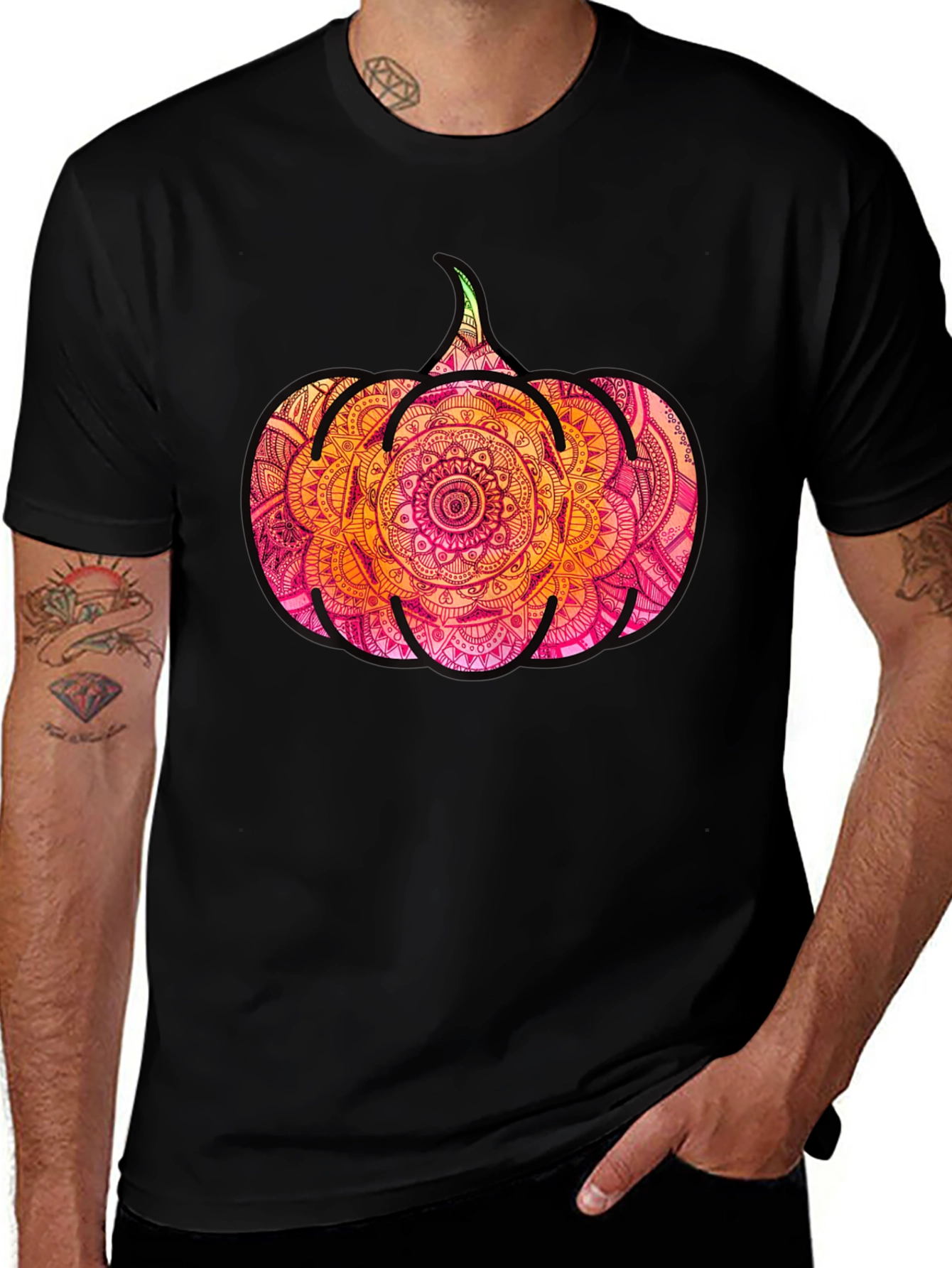 Pumpkin Mandala Graphic Tee
