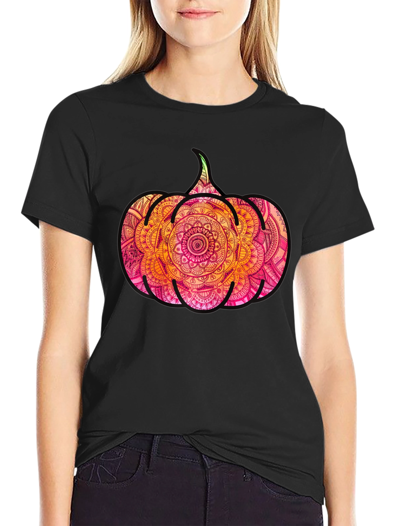 Pumpkin Mandala Graphic Tee