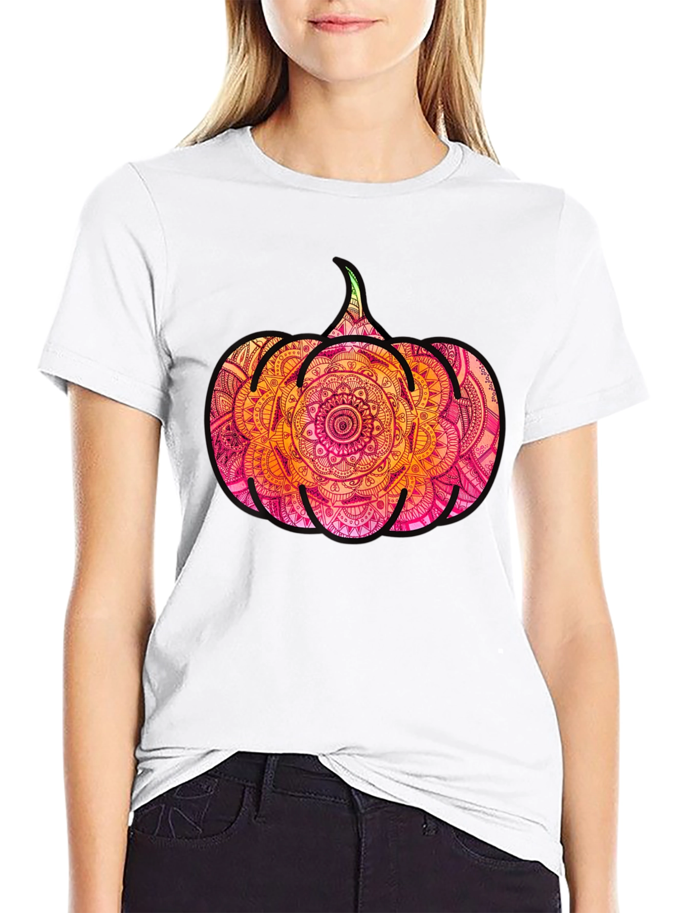Pumpkin Mandala Graphic Tee