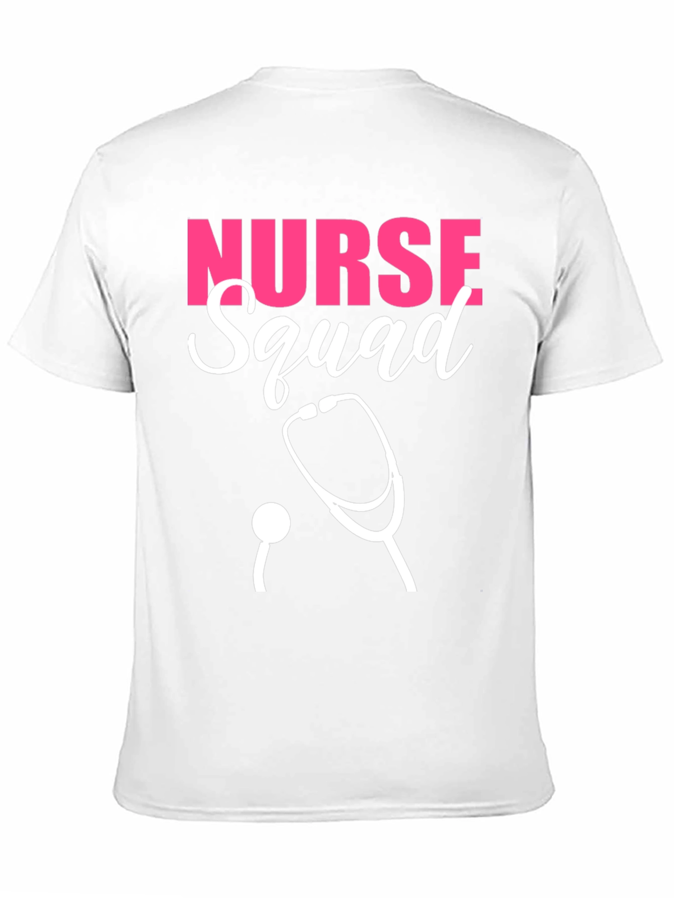 Nurse Squad T-Shirt - Pink & White Design