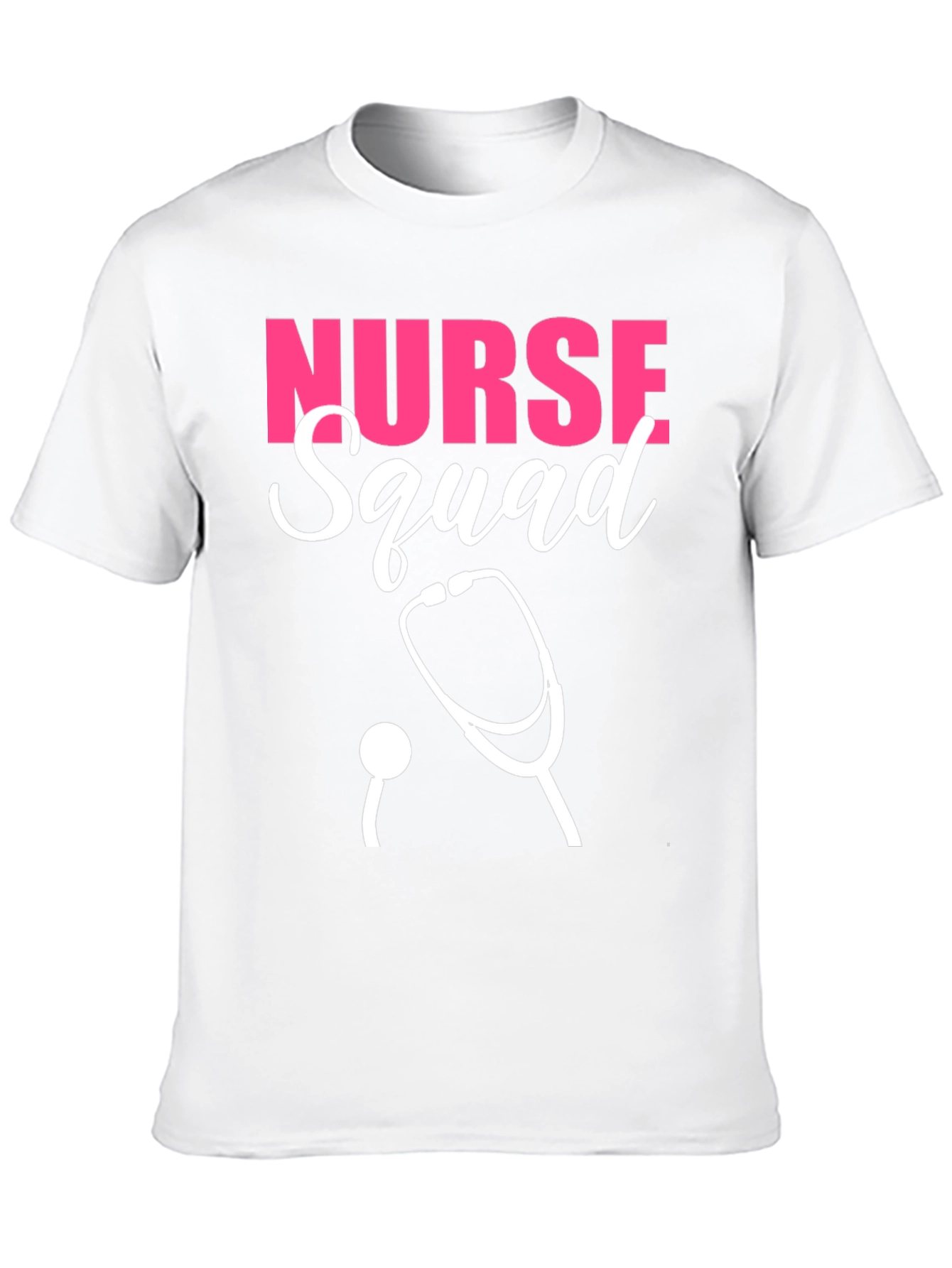 Nurse Squad T-Shirt - Pink & White Design