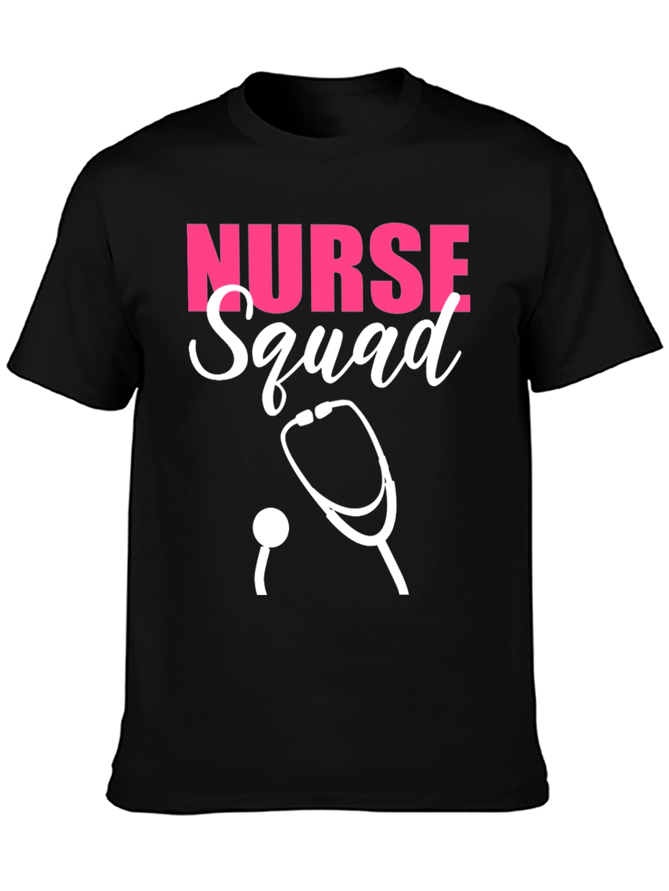 Nurse Squad T-Shirt - Pink & White Design