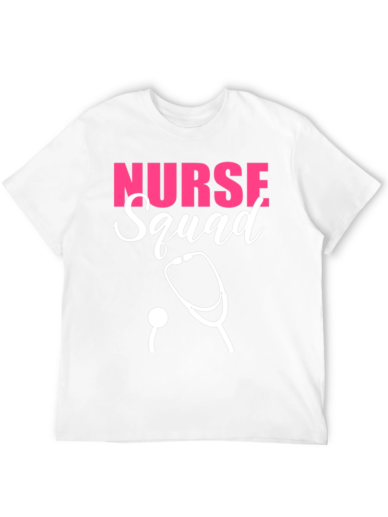 Nurse Squad T-Shirt - Pink & White Design