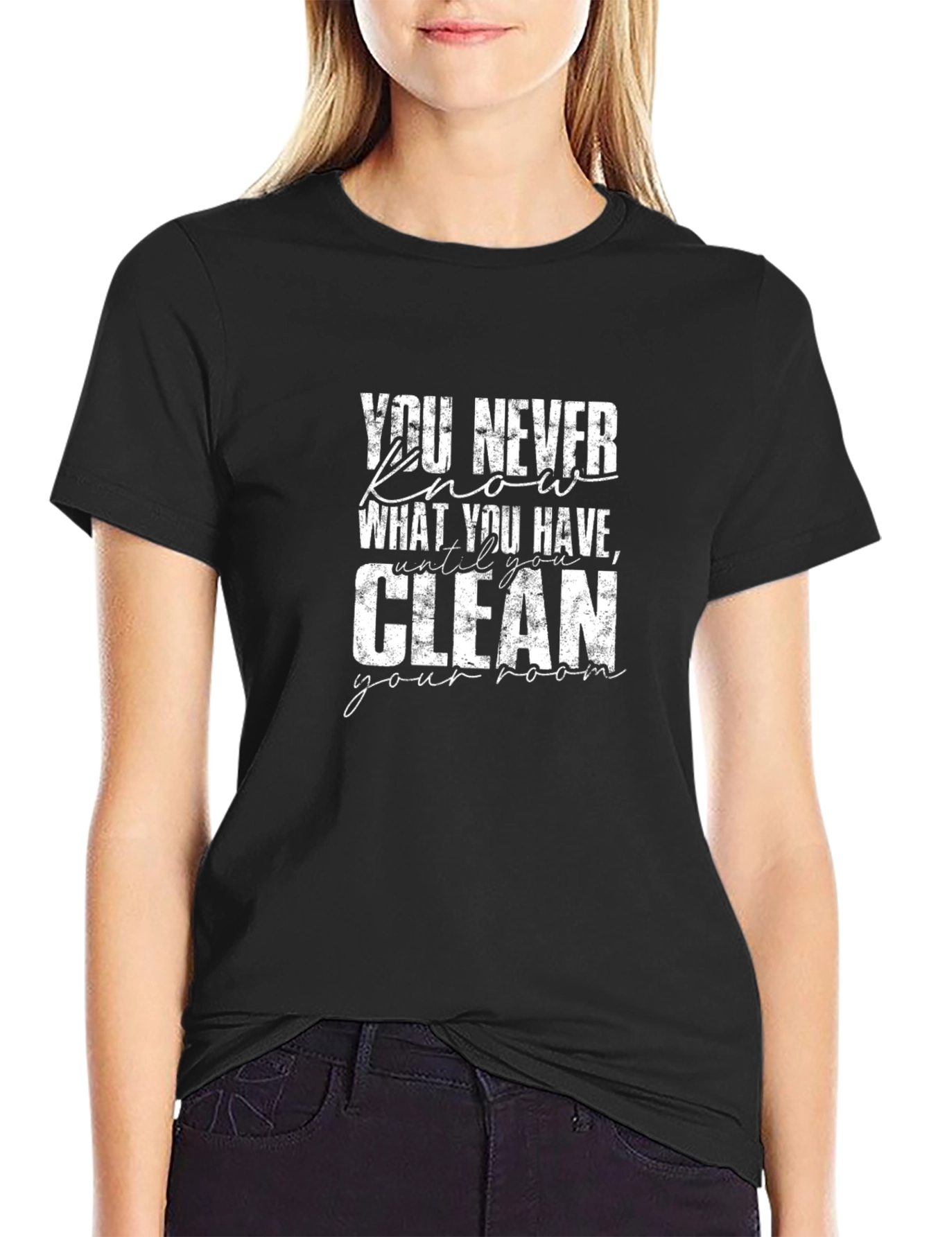 Clean Your Room Graphic Tee - Black