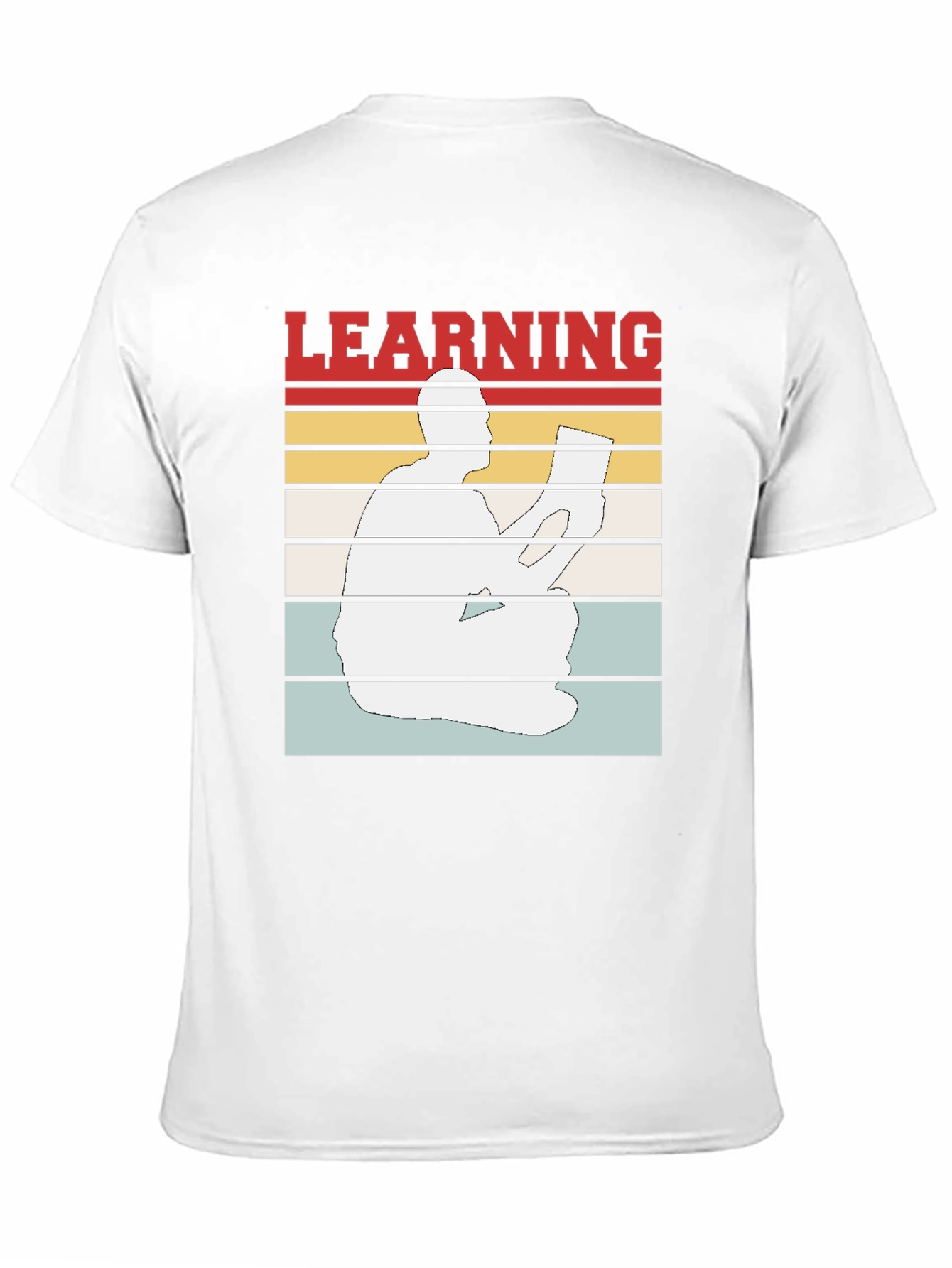 Learning T-Shirt Reader Silhouette