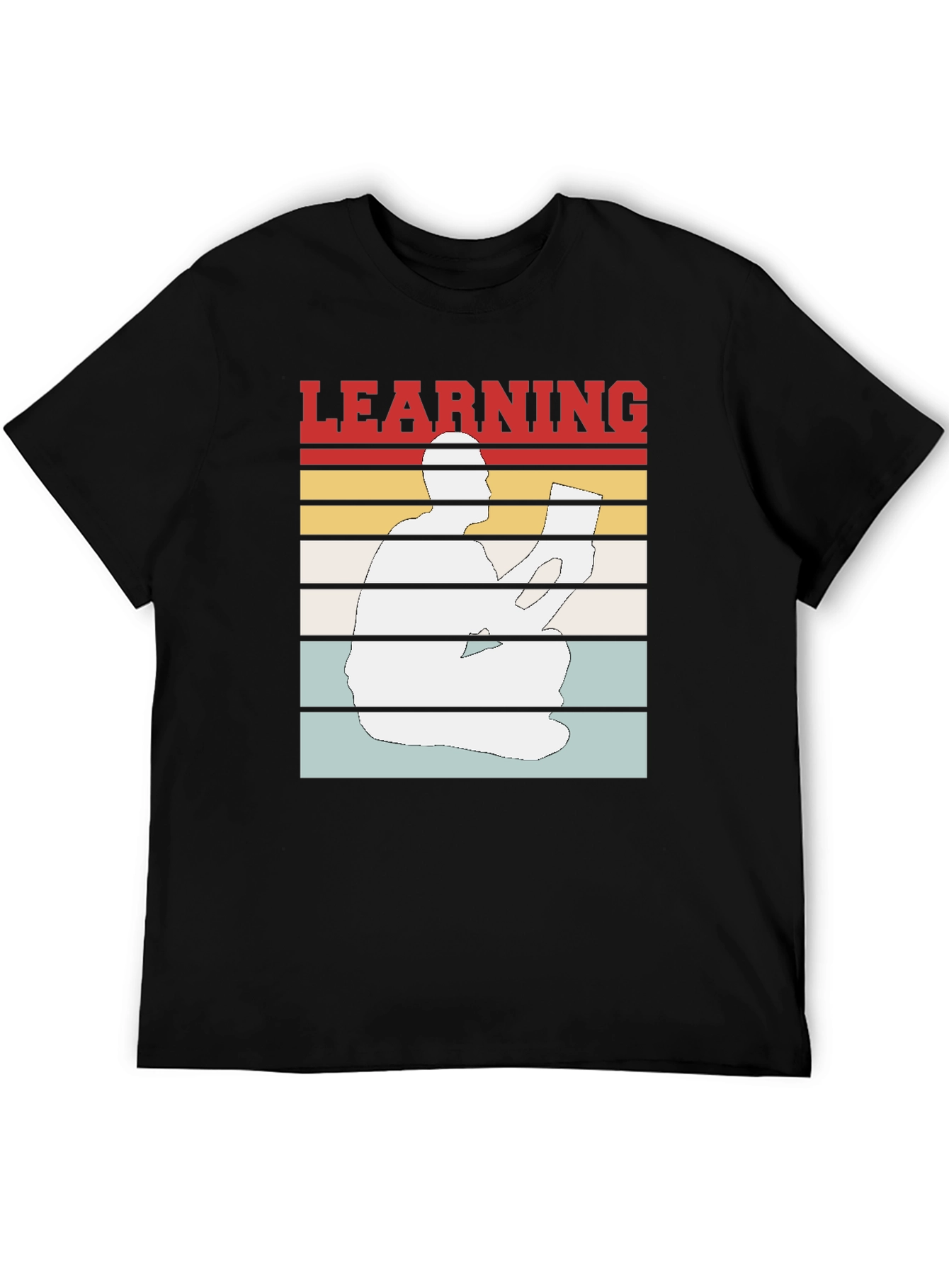 Learning T-Shirt Reader Silhouette