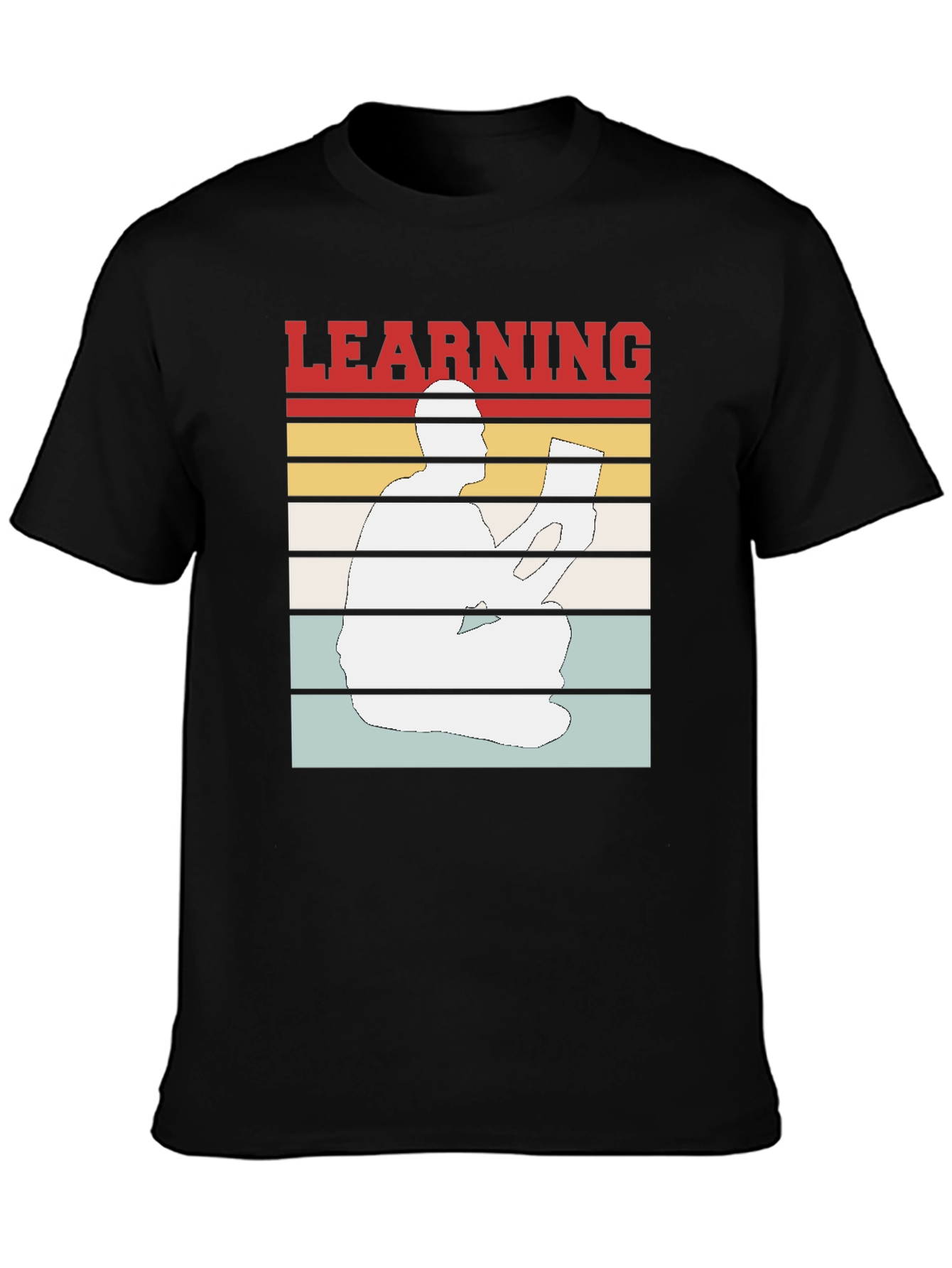 Learning T-Shirt Reader Silhouette