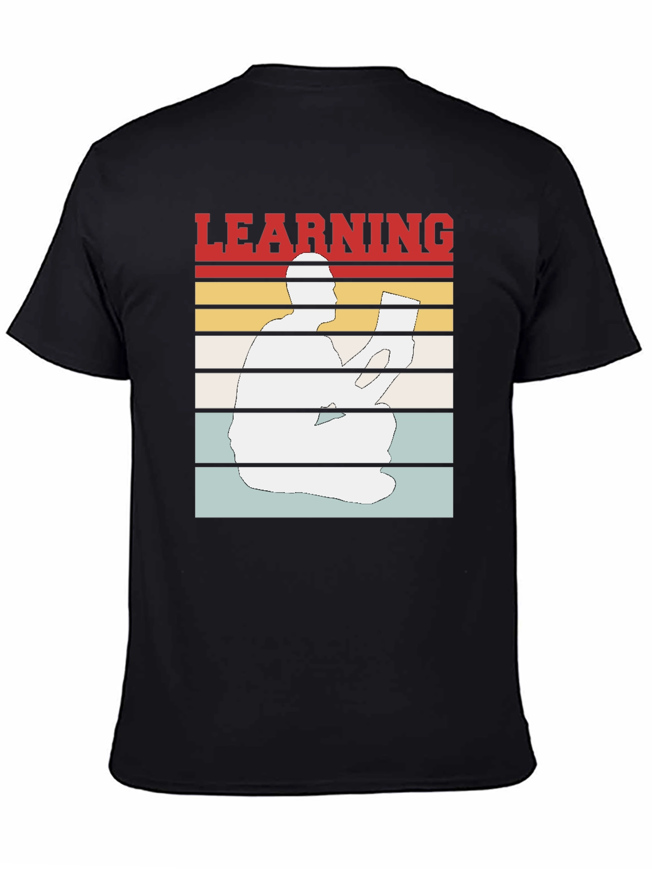 Learning T-Shirt Reader Silhouette