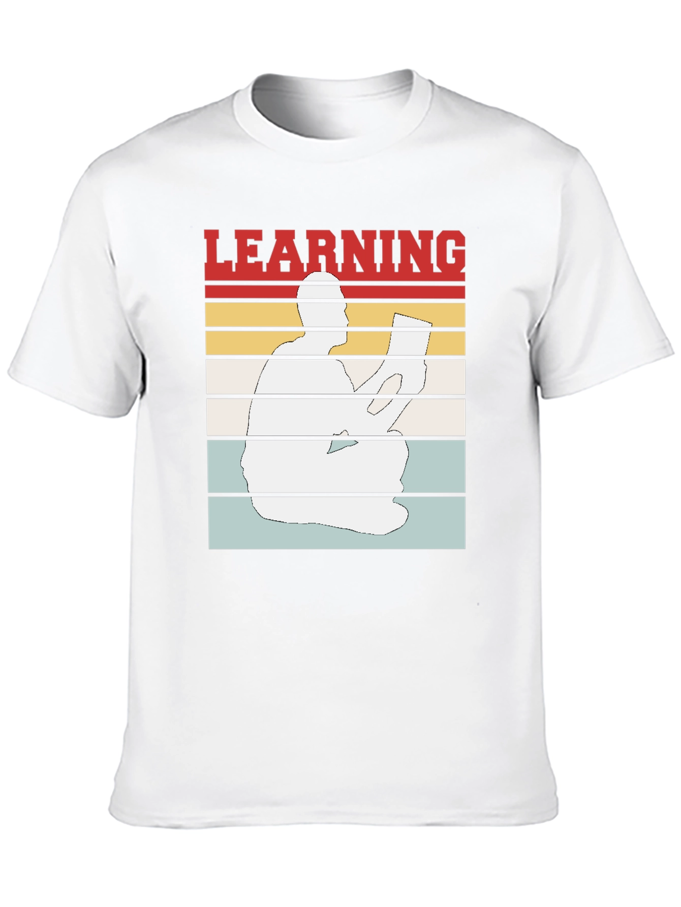 Learning T-Shirt Reader Silhouette