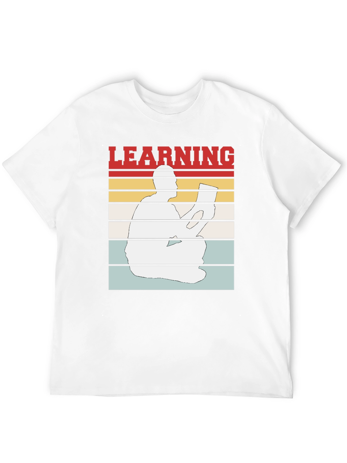 Learning T-Shirt Reader Silhouette
