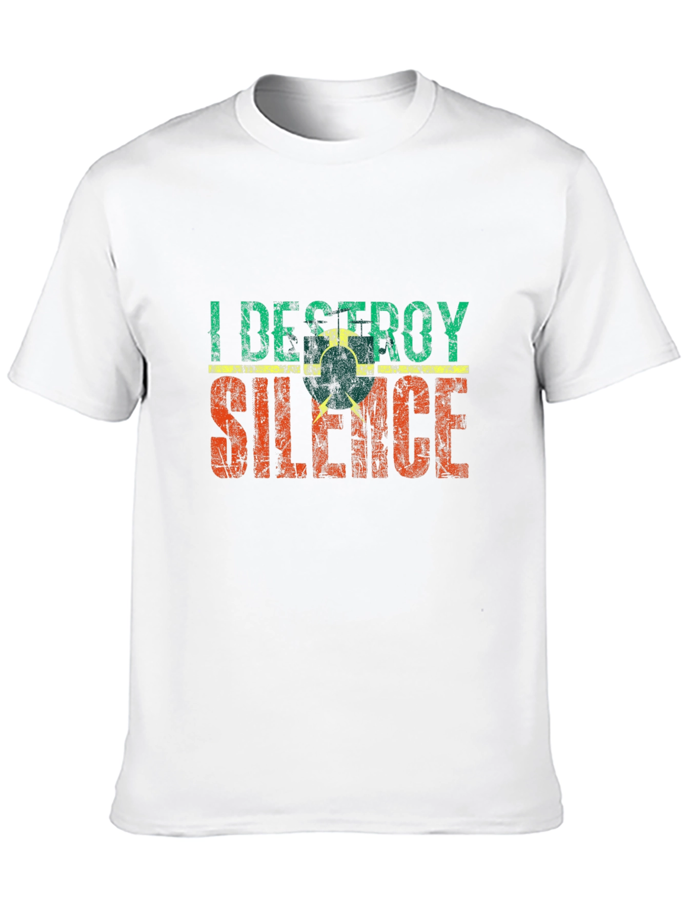 I Destroy Silence T-Shirt - Retro Style Tee
