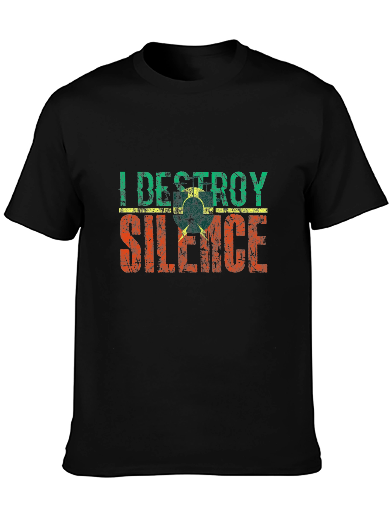 I Destroy Silence T-Shirt - Retro Style Tee