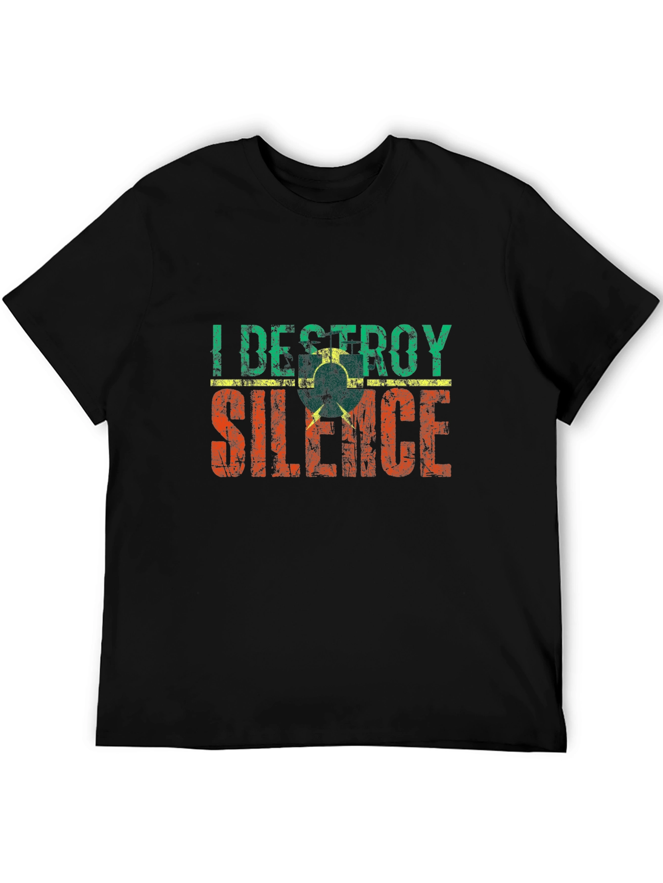 I Destroy Silence T-Shirt - Retro Style Tee