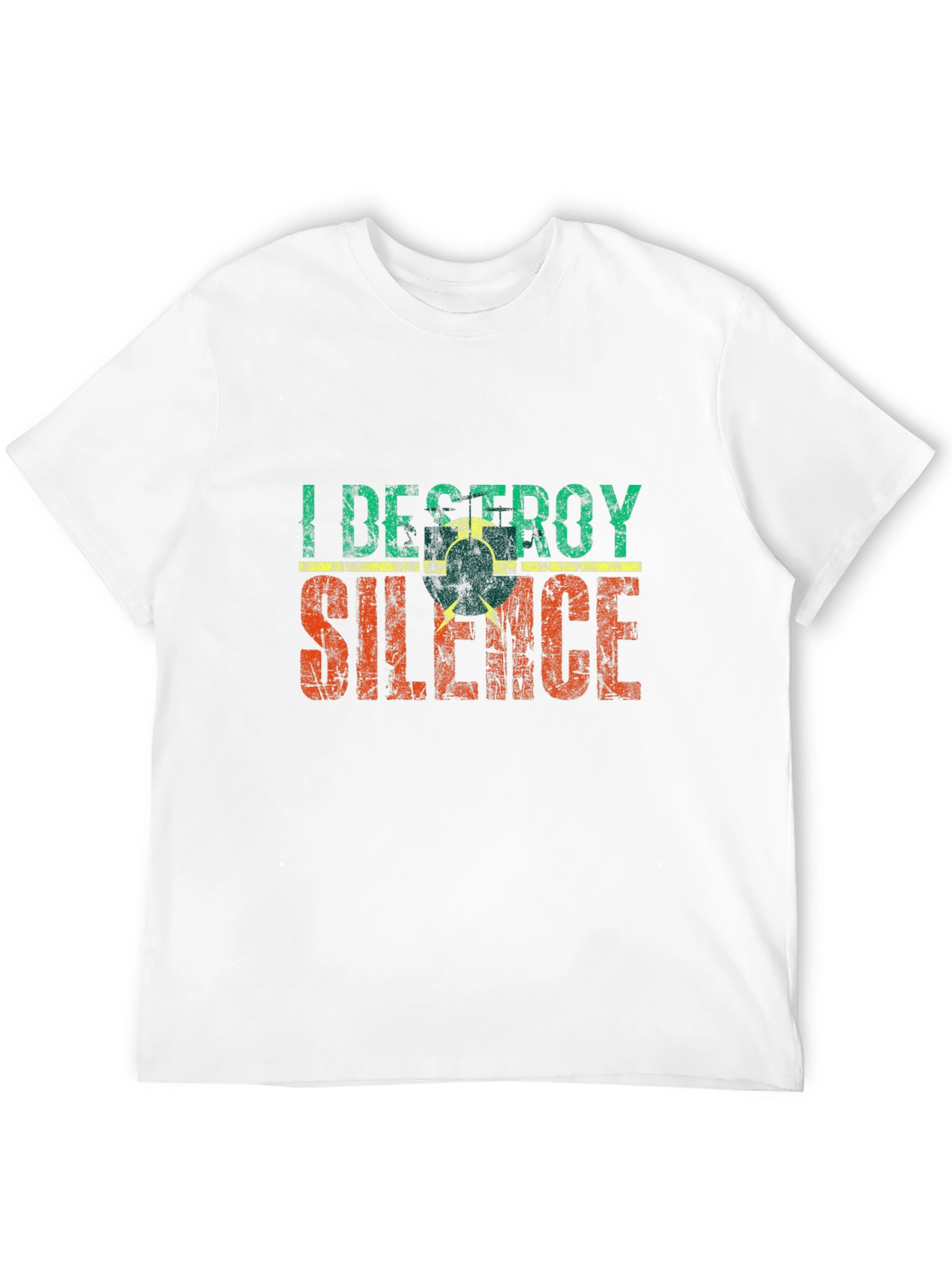 I Destroy Silence T-Shirt - Retro Style Tee
