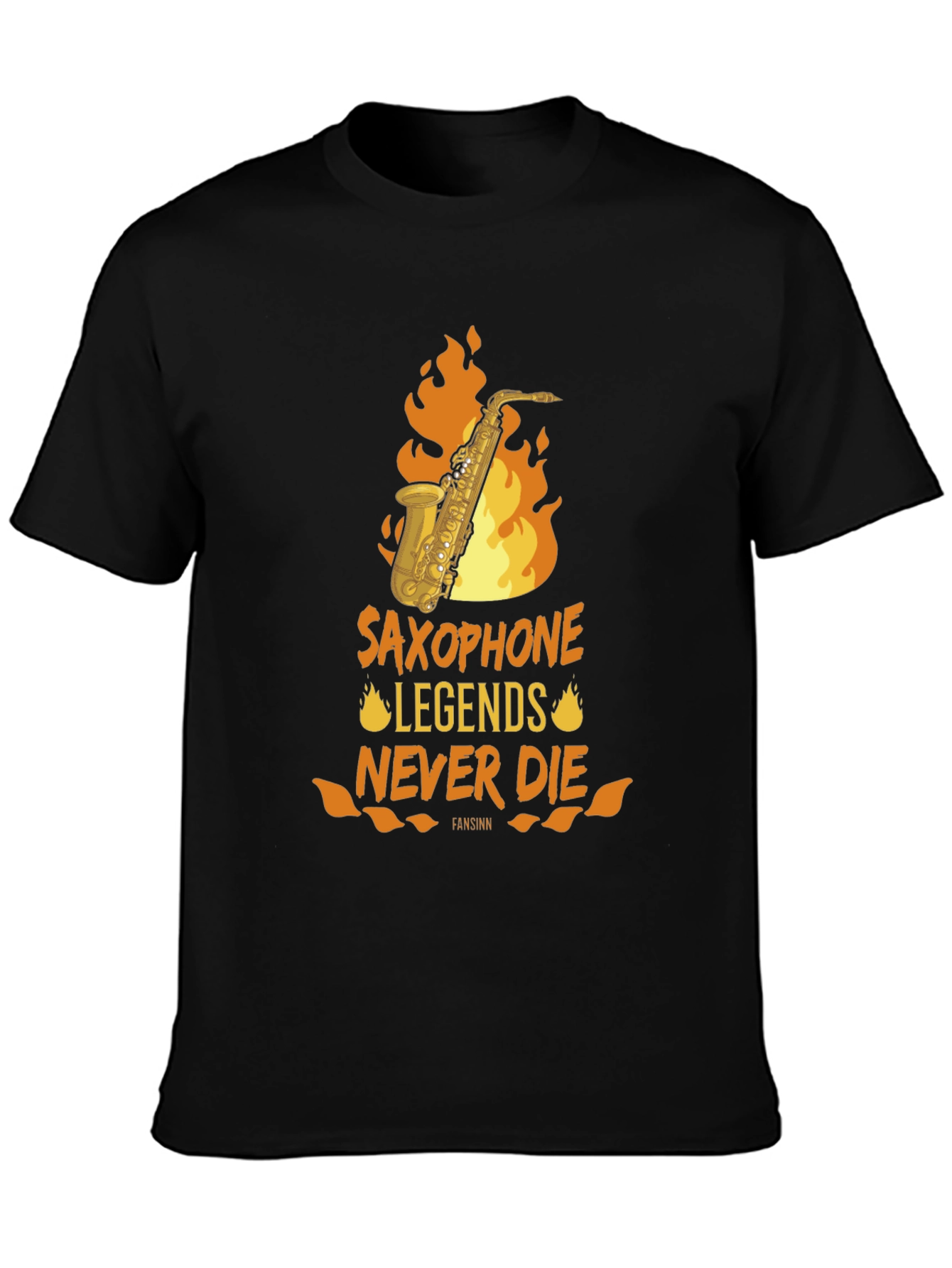Saxophone Legends Never Die Graphic Tee