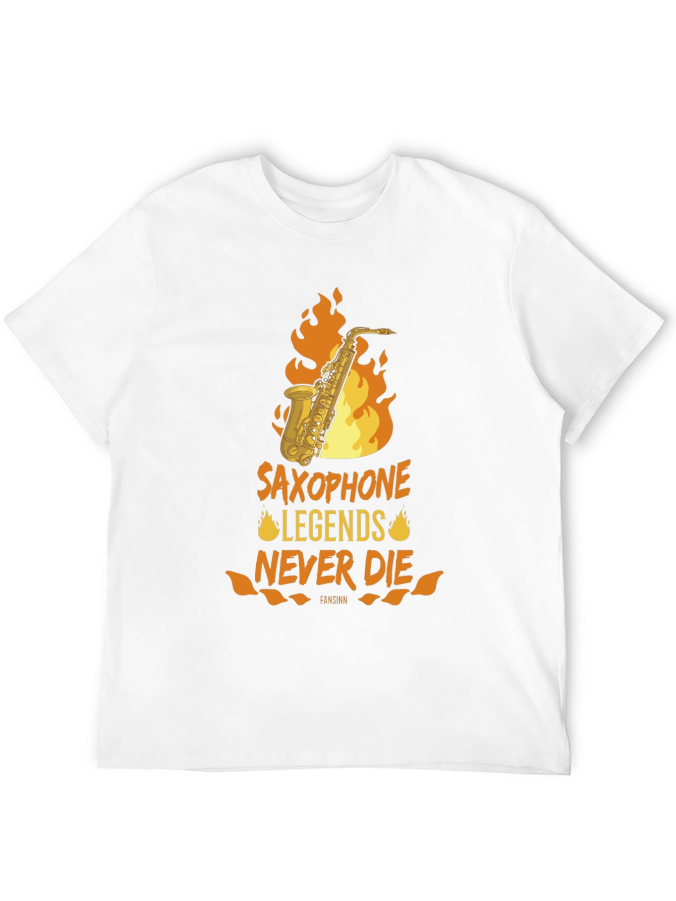 Saxophone Legends Never Die Graphic Tee