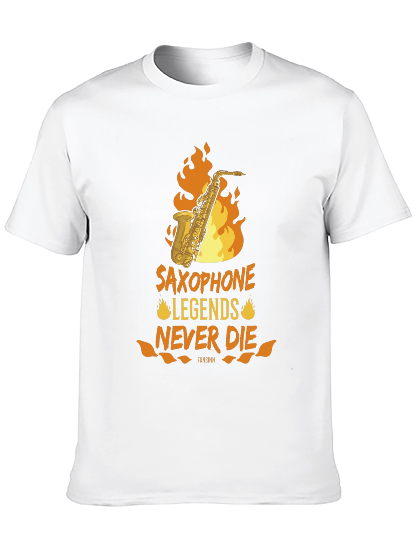 Saxophone Legends Never Die Graphic Tee