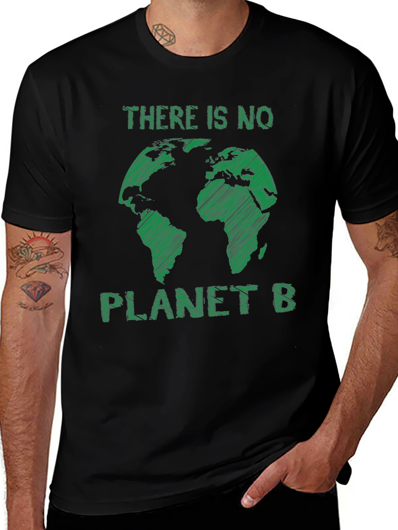 No Planet B T-Shirt Earth Globe Graphic Tee