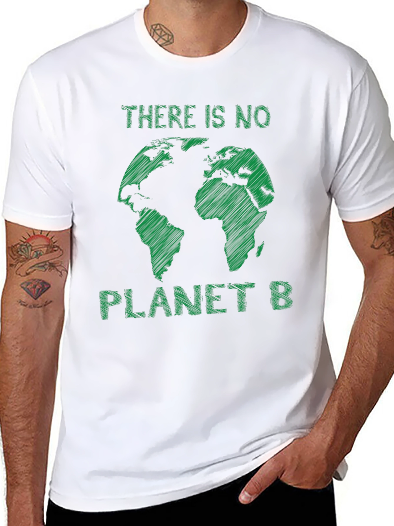 No Planet B T-Shirt Earth Globe Graphic Tee