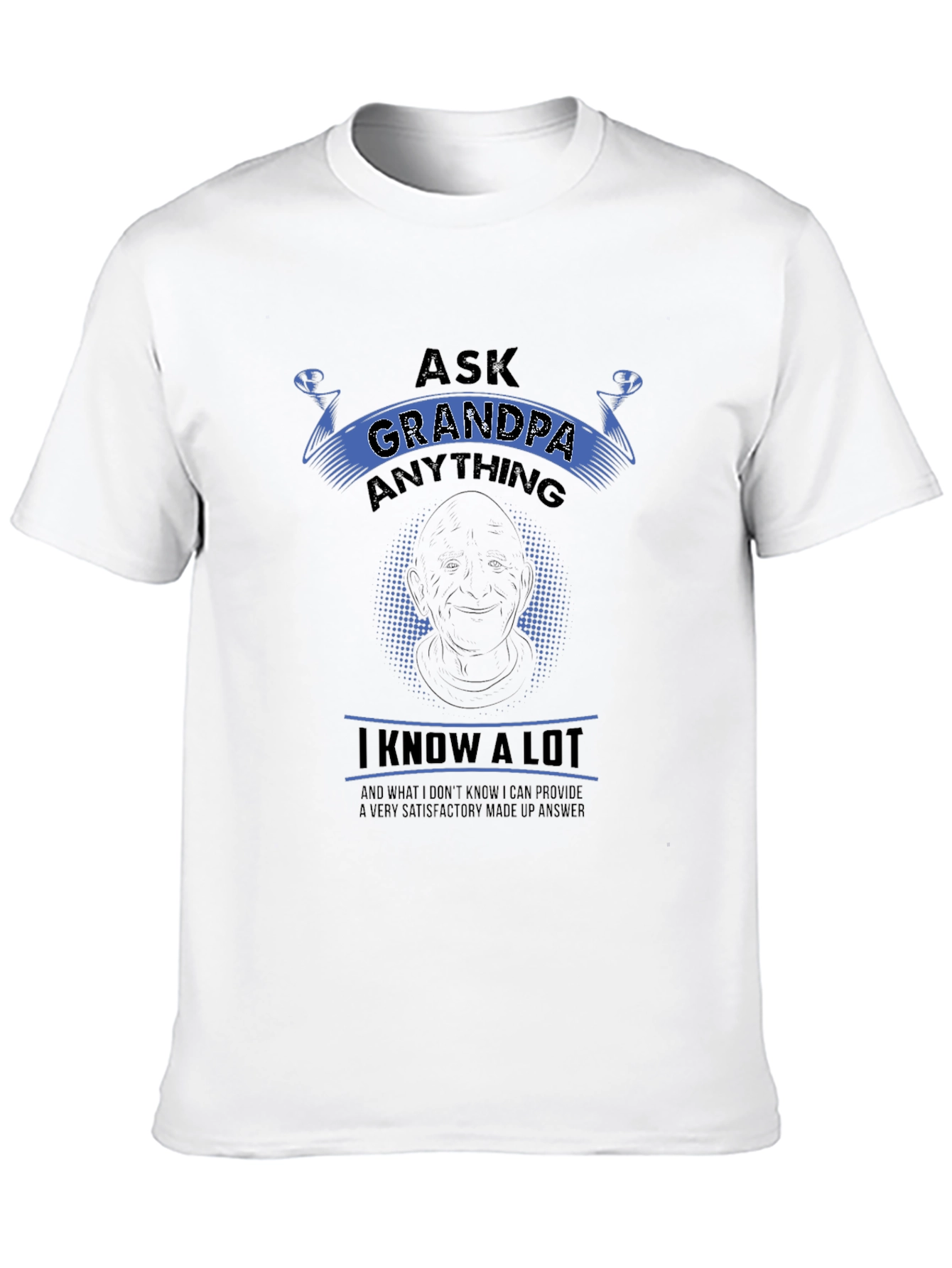 Ask Grandpa Anything Black T-Shirt