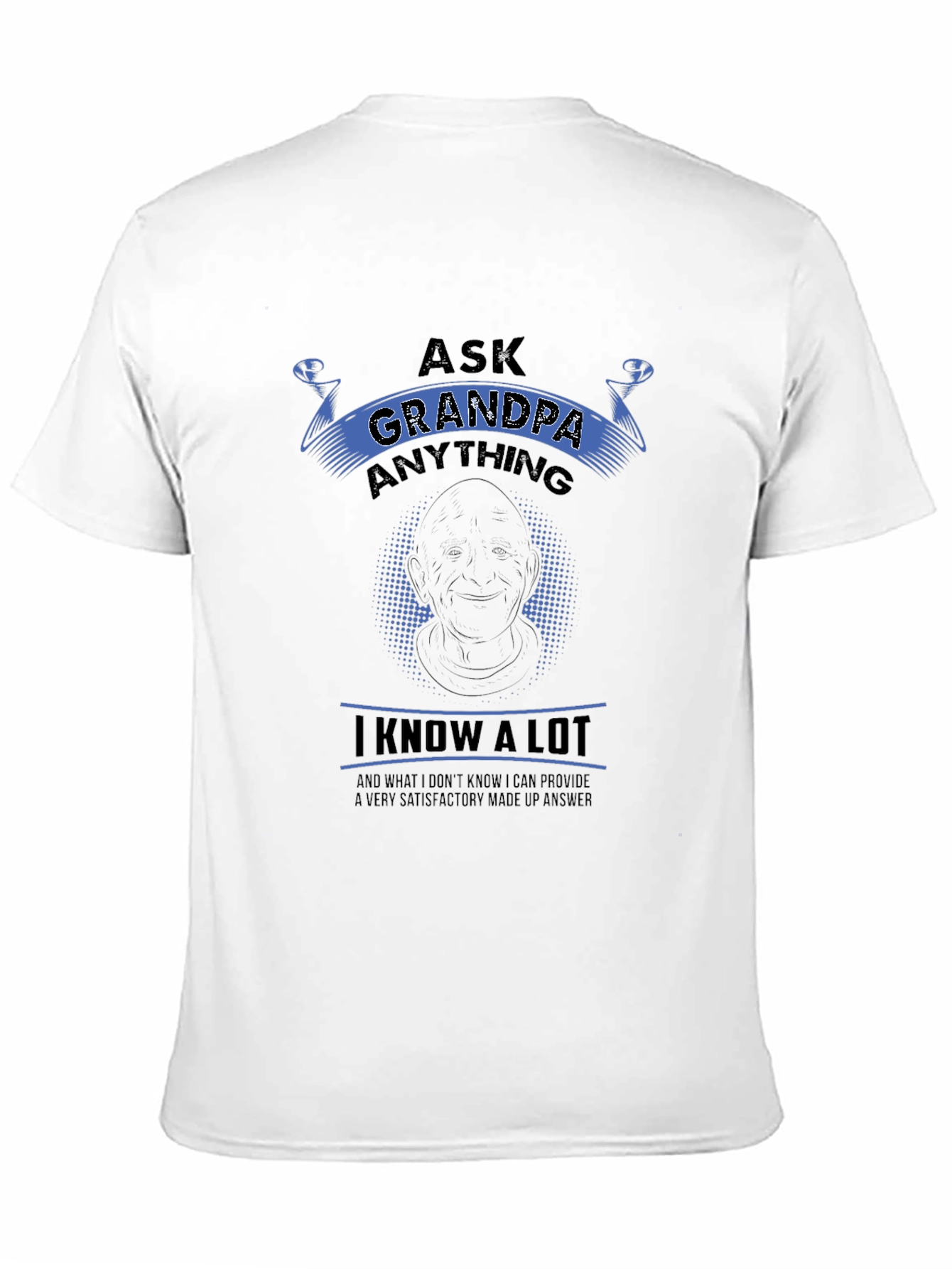 Ask Grandpa Anything Black T-Shirt