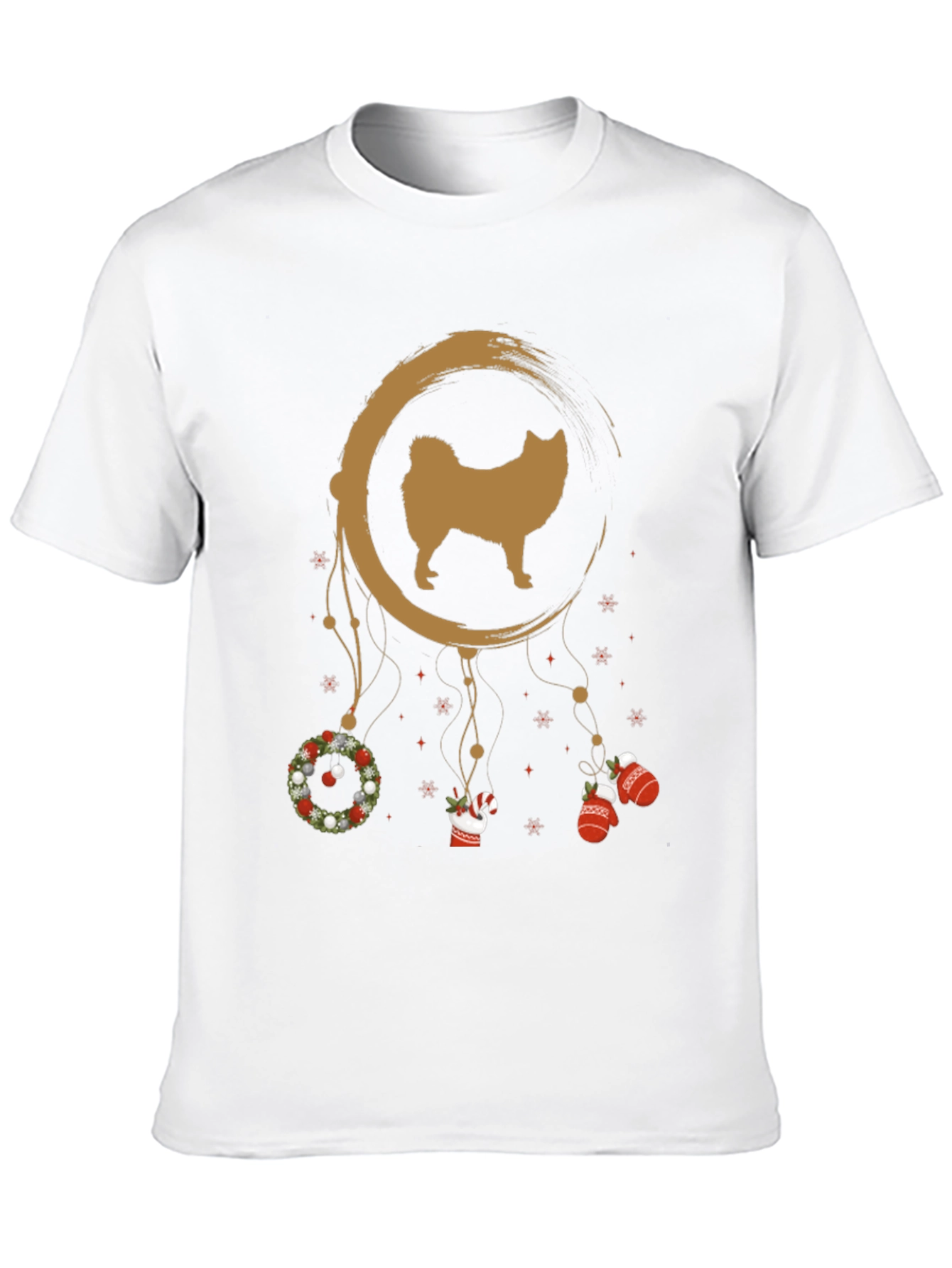 Festive Dog Dreamcatcher Graphic Tee