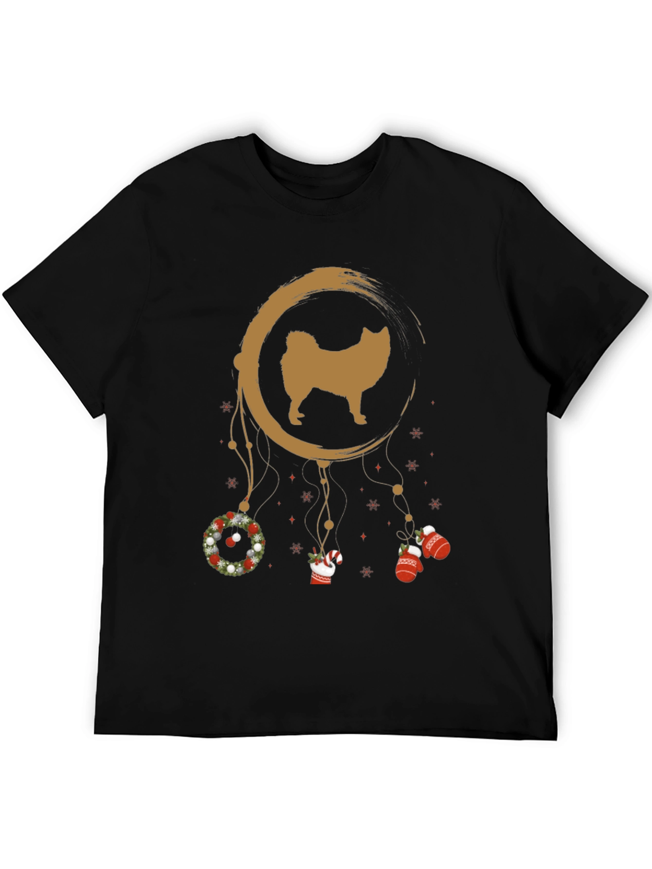 Festive Dog Dreamcatcher Graphic Tee