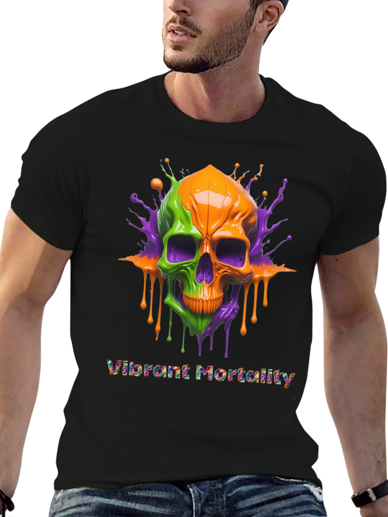 Vibrant Mortality Graphic T-Shirt