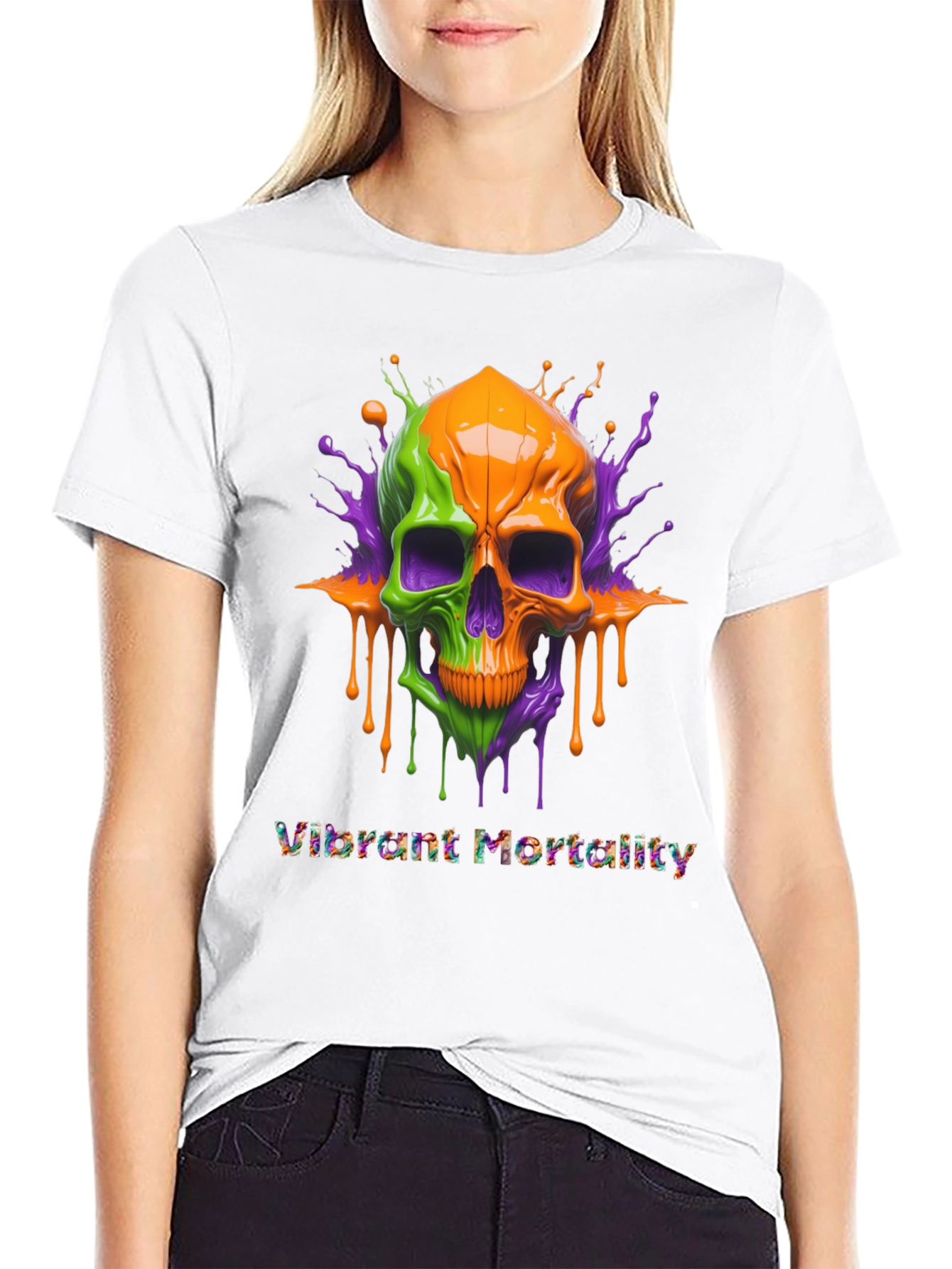 Vibrant Mortality Graphic T-Shirt