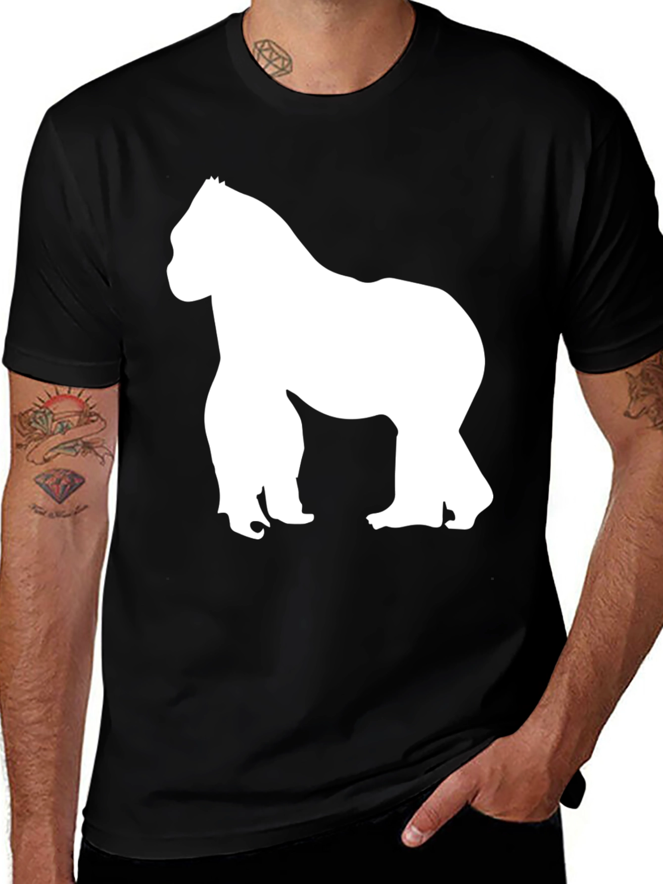 Gorilla Graphic Tee - Black Unisex T-Shirt