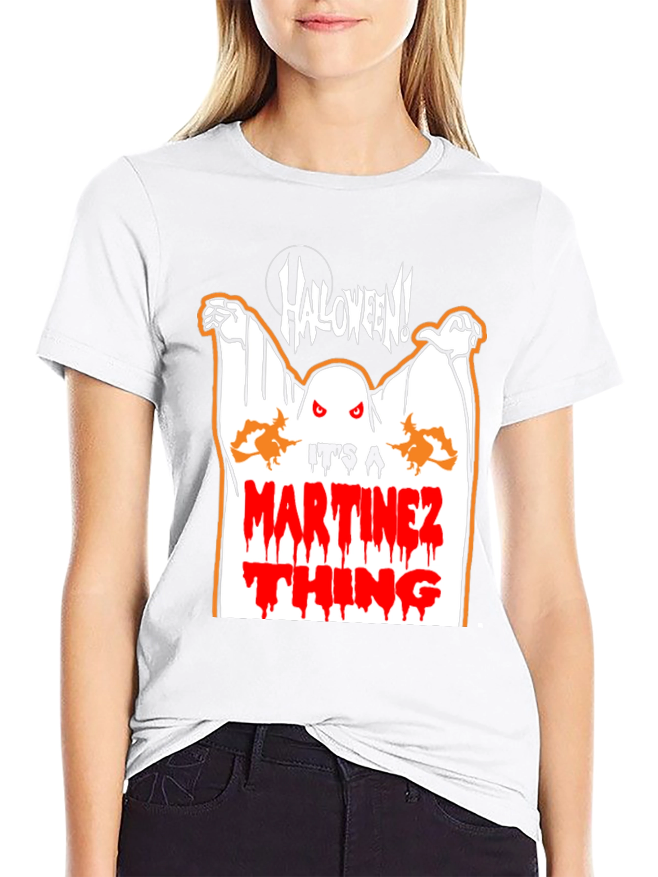 Halloween Martinez Thing Ghost Graphic T-Shirt