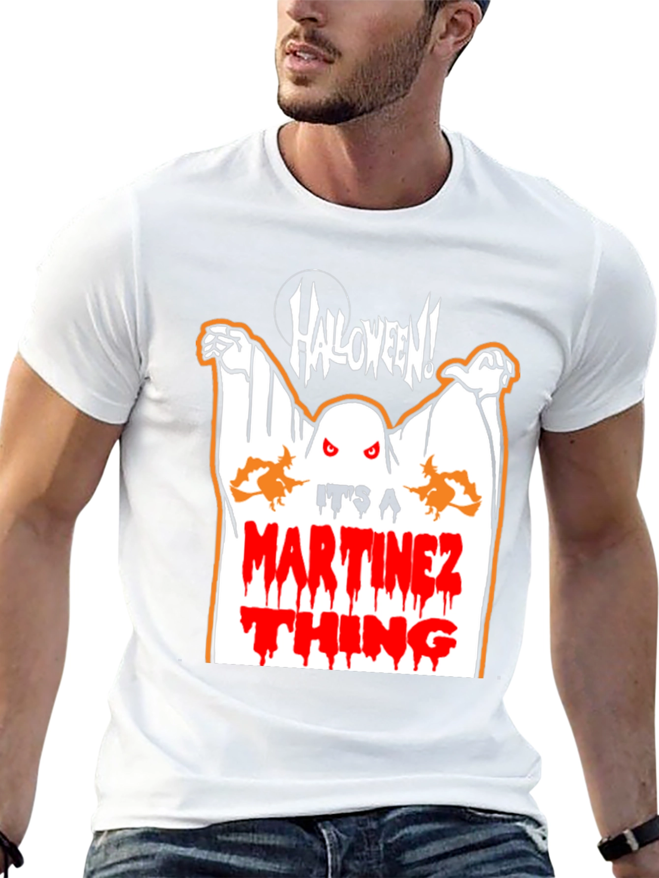 Halloween Martinez Thing Ghost Graphic T-Shirt