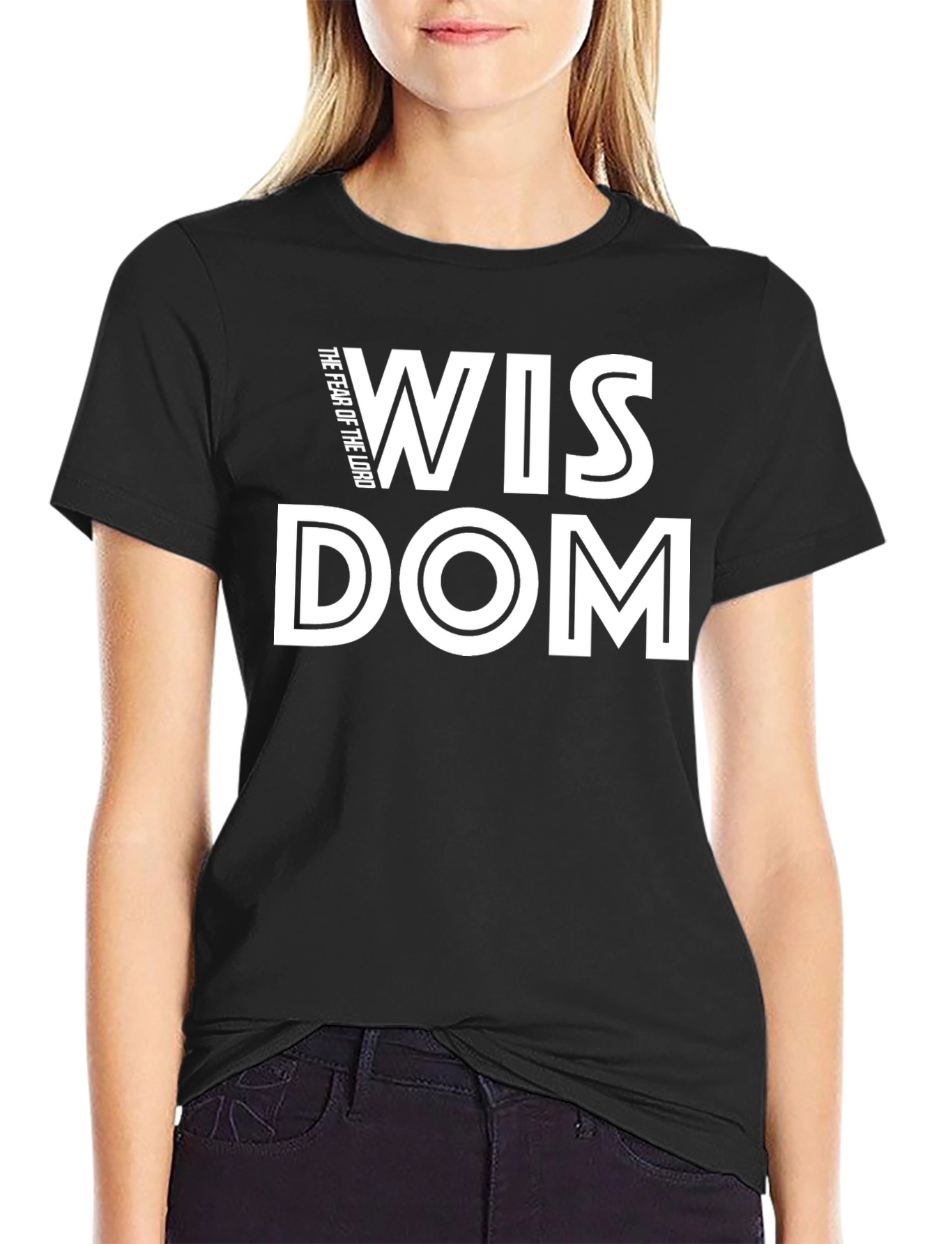 Wisdom Fear of the Lord Black T-Shirt