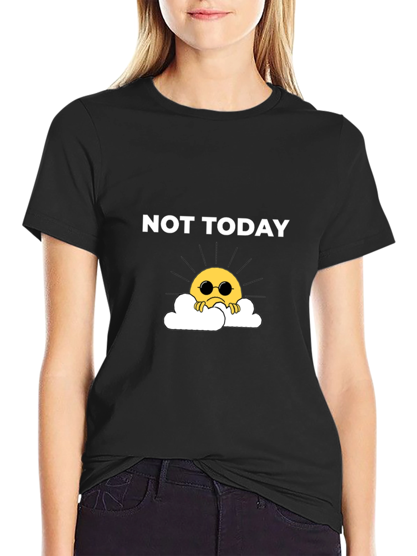 Not Today Graphic Tee - Trendy Mood Shirt