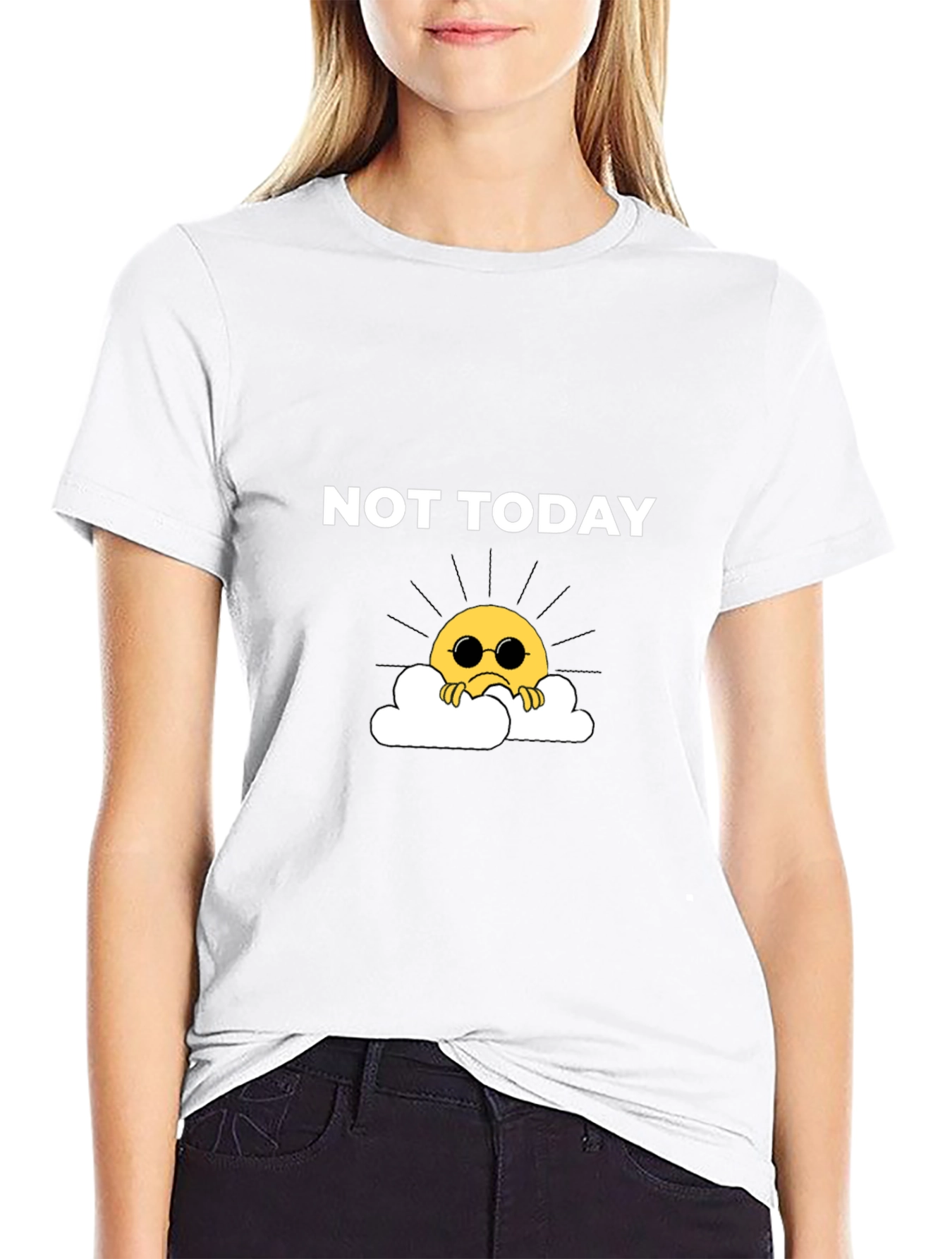 Not Today Graphic Tee - Trendy Mood Shirt