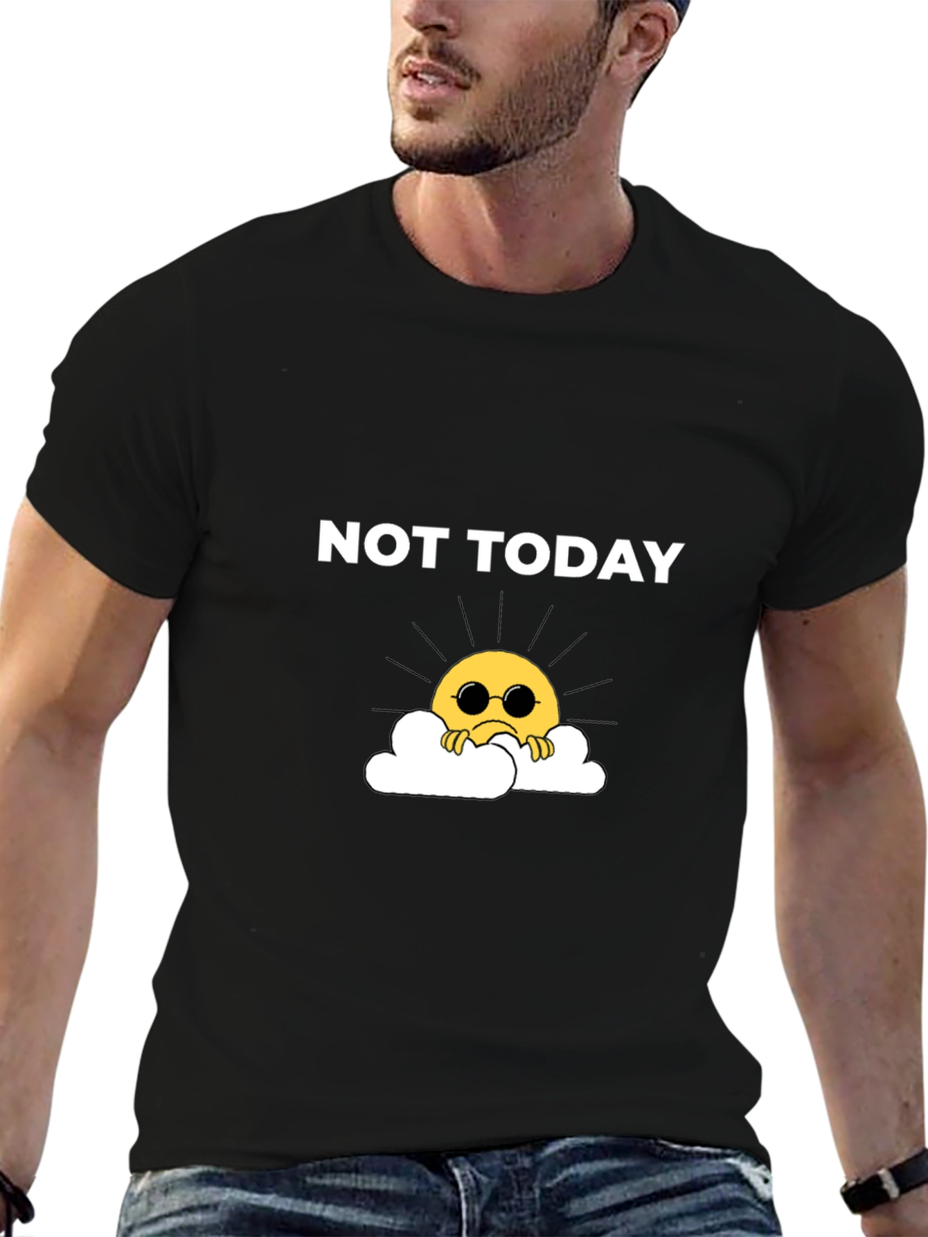 Not Today Graphic Tee - Trendy Mood Shirt