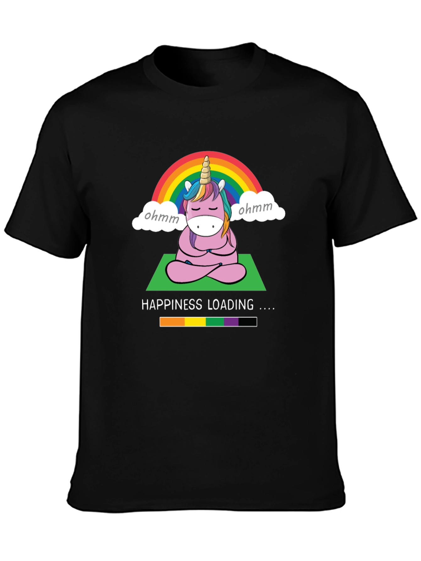 Unicorn Meditation Tee - Happiness Loading