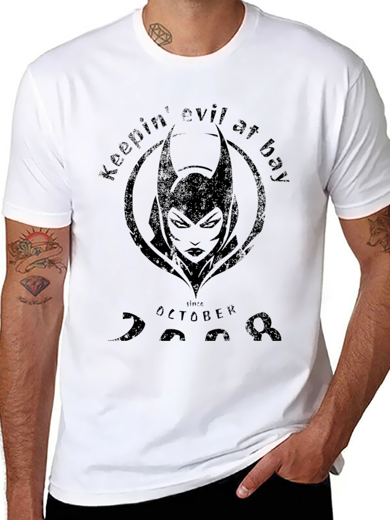 Keepin Evil at Bay Tee - Since October 2008