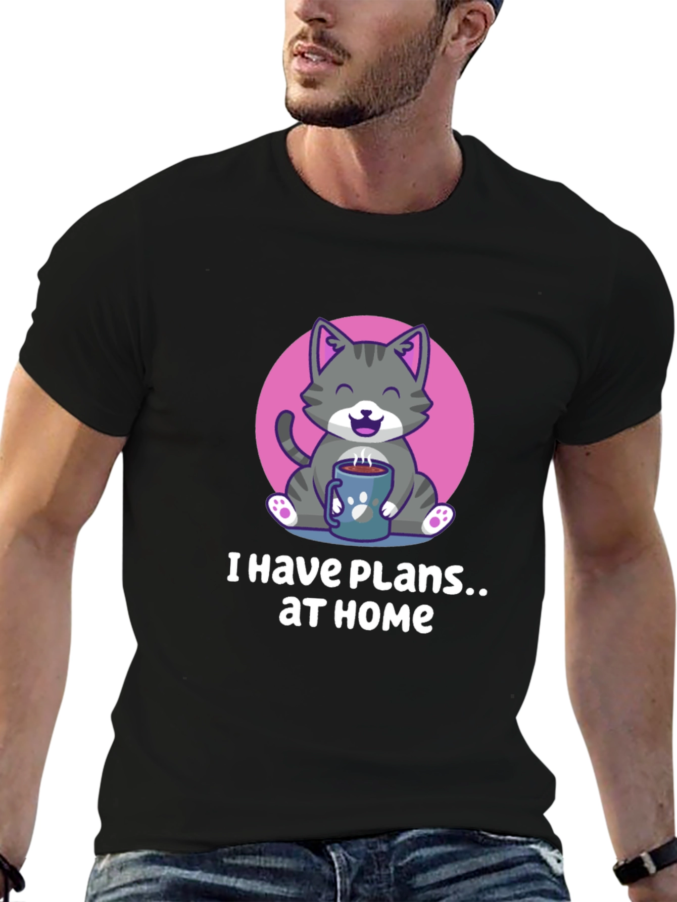 Cat Plans at Home T-Shirt
