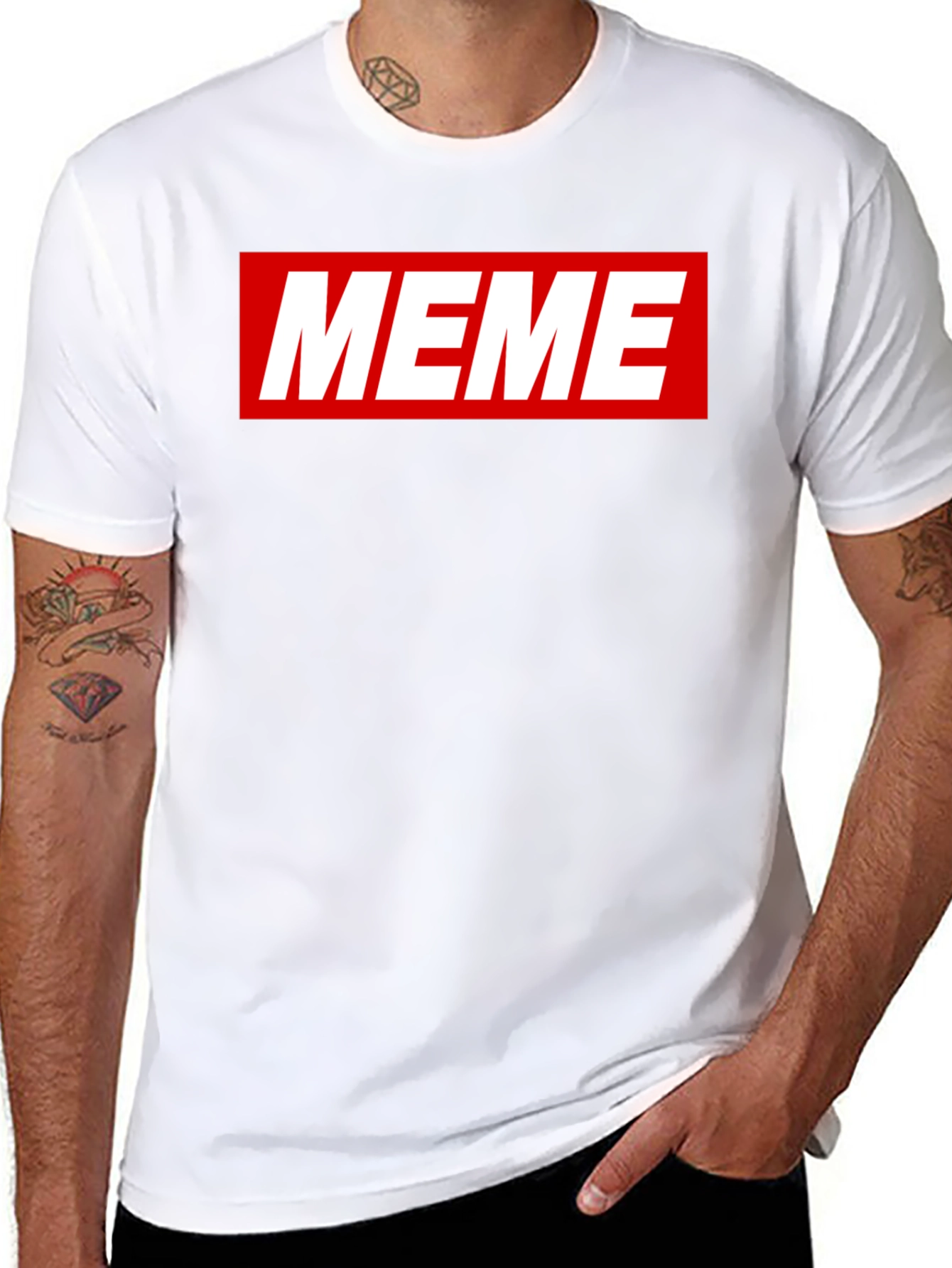 Meme Graphic Tee - Classic Streetwear Style