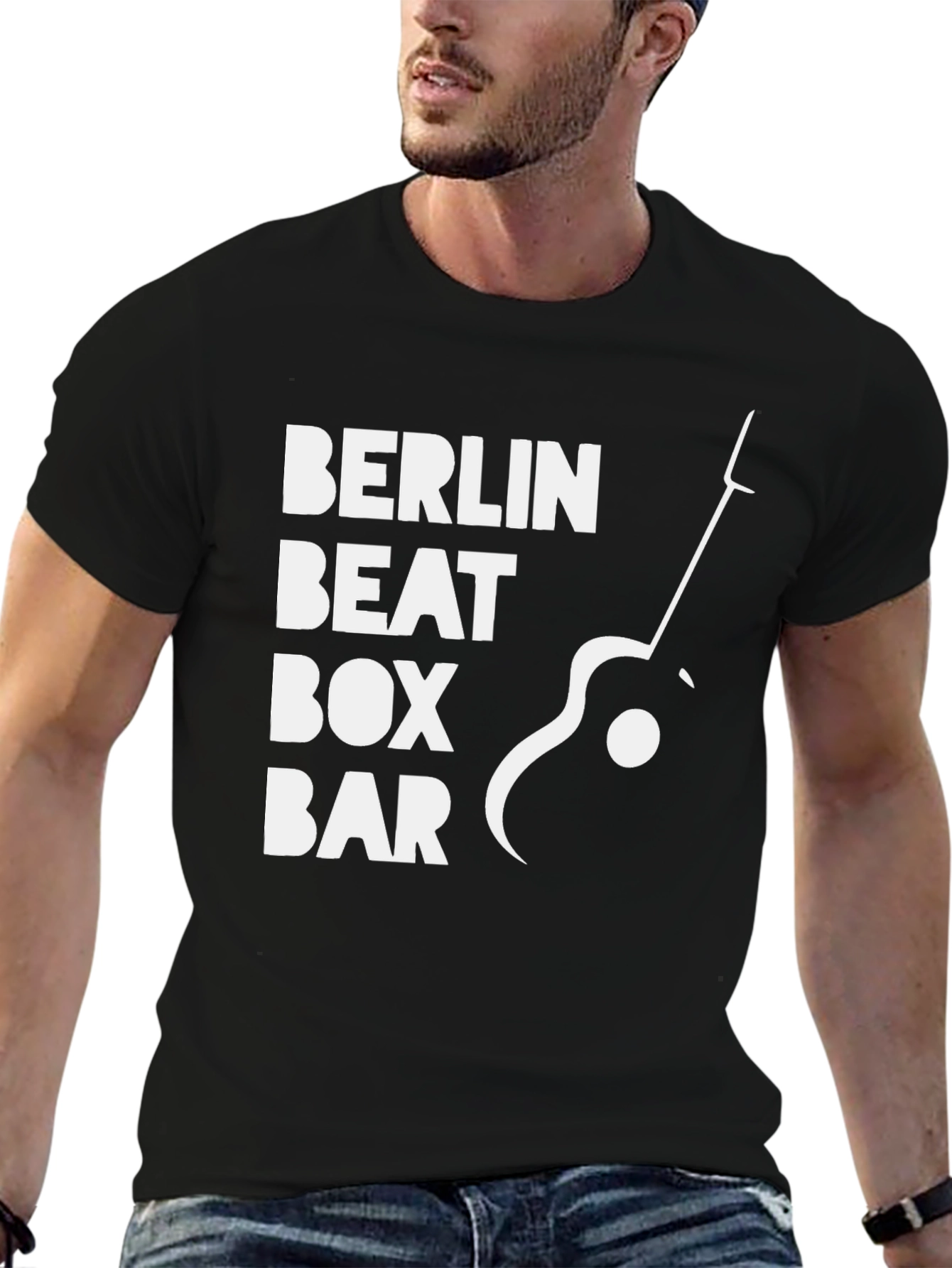 Berlin Beat Box Bar T-Shirt Guitar Graphic