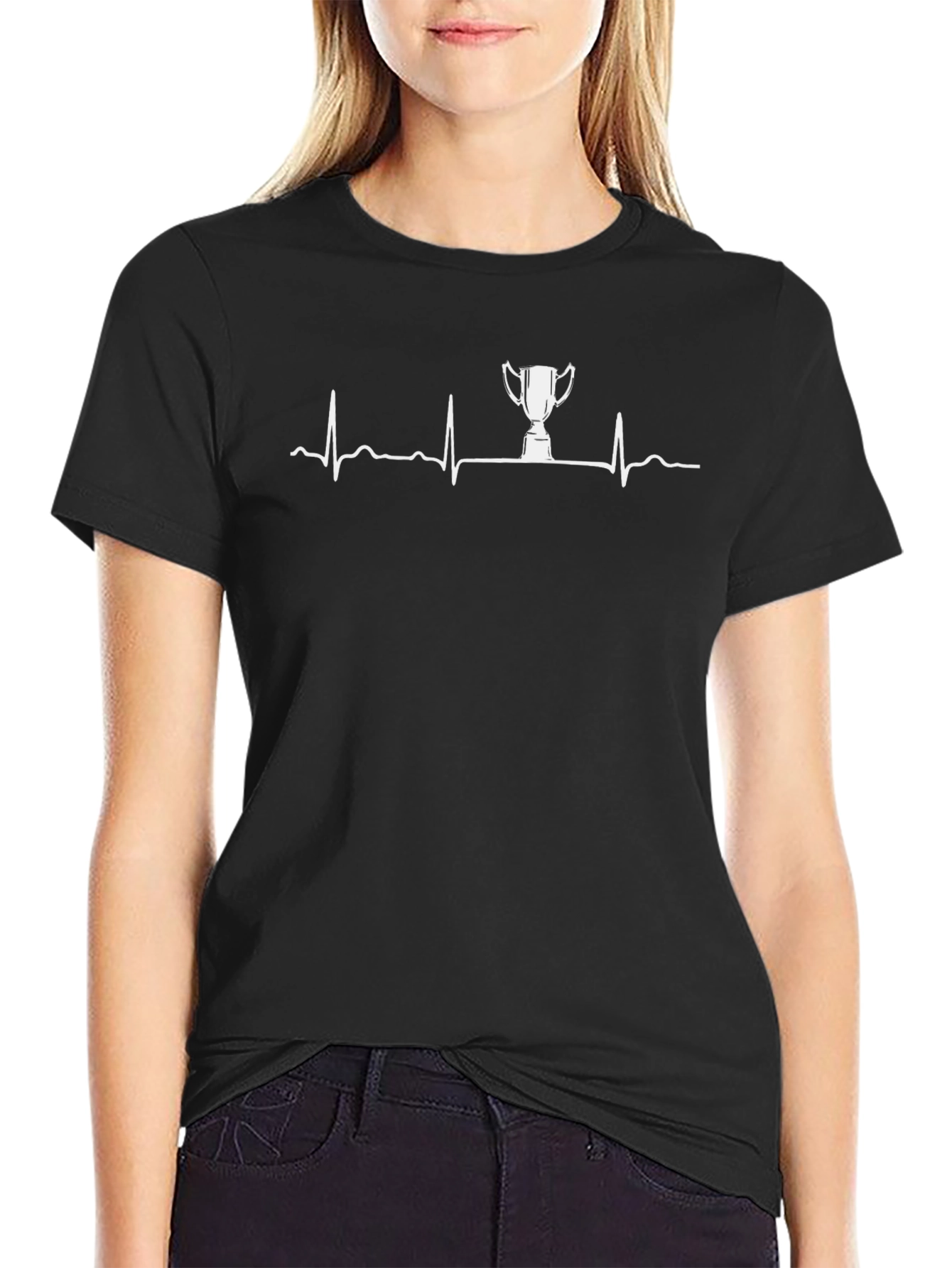 Trophy Heartbeat T-Shirt - Champion Pulse